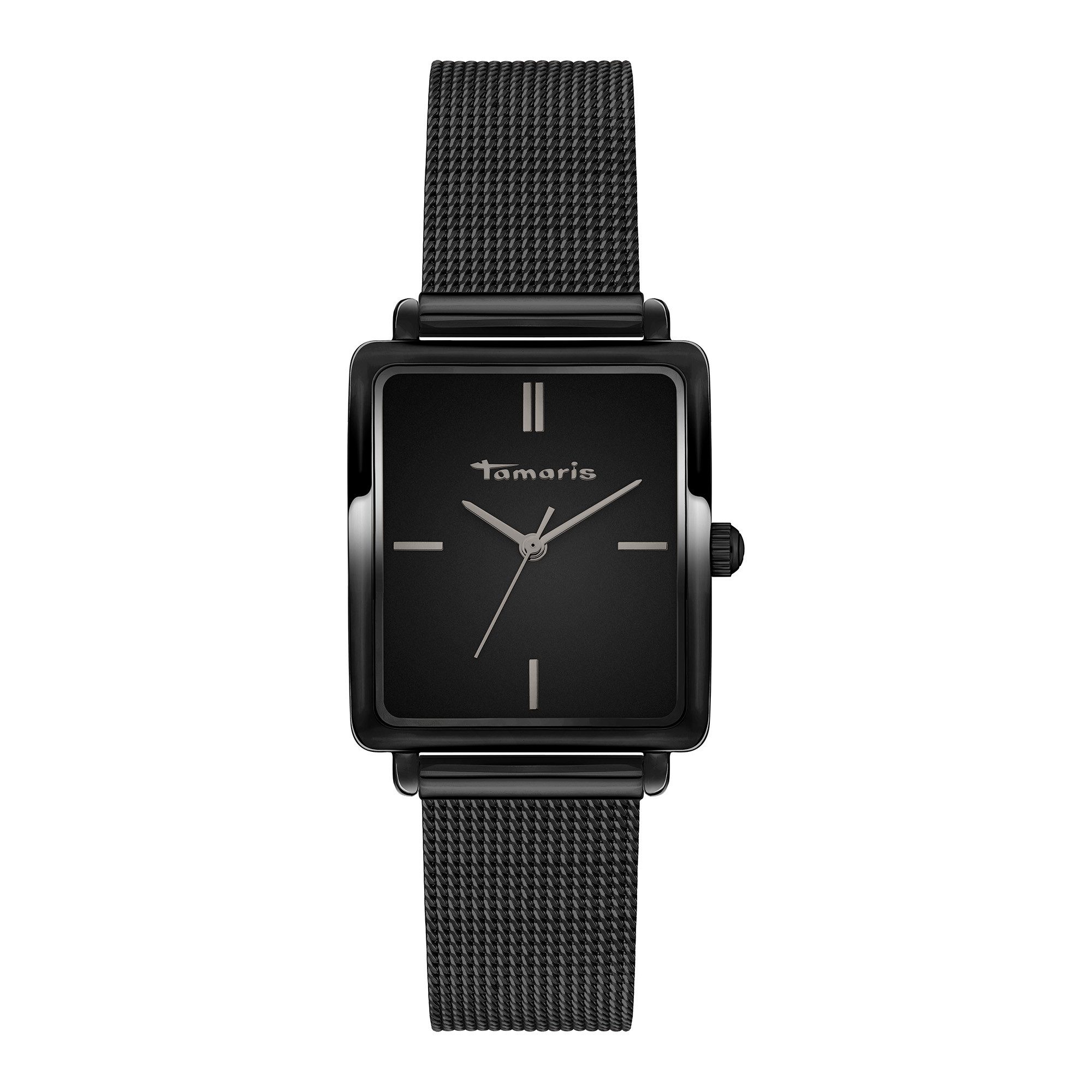 Tamaris Quarzuhr Square Meets Mesh TT-0186-MQ, Armbanduhr, Damenuhr, Edelst günstig online kaufen