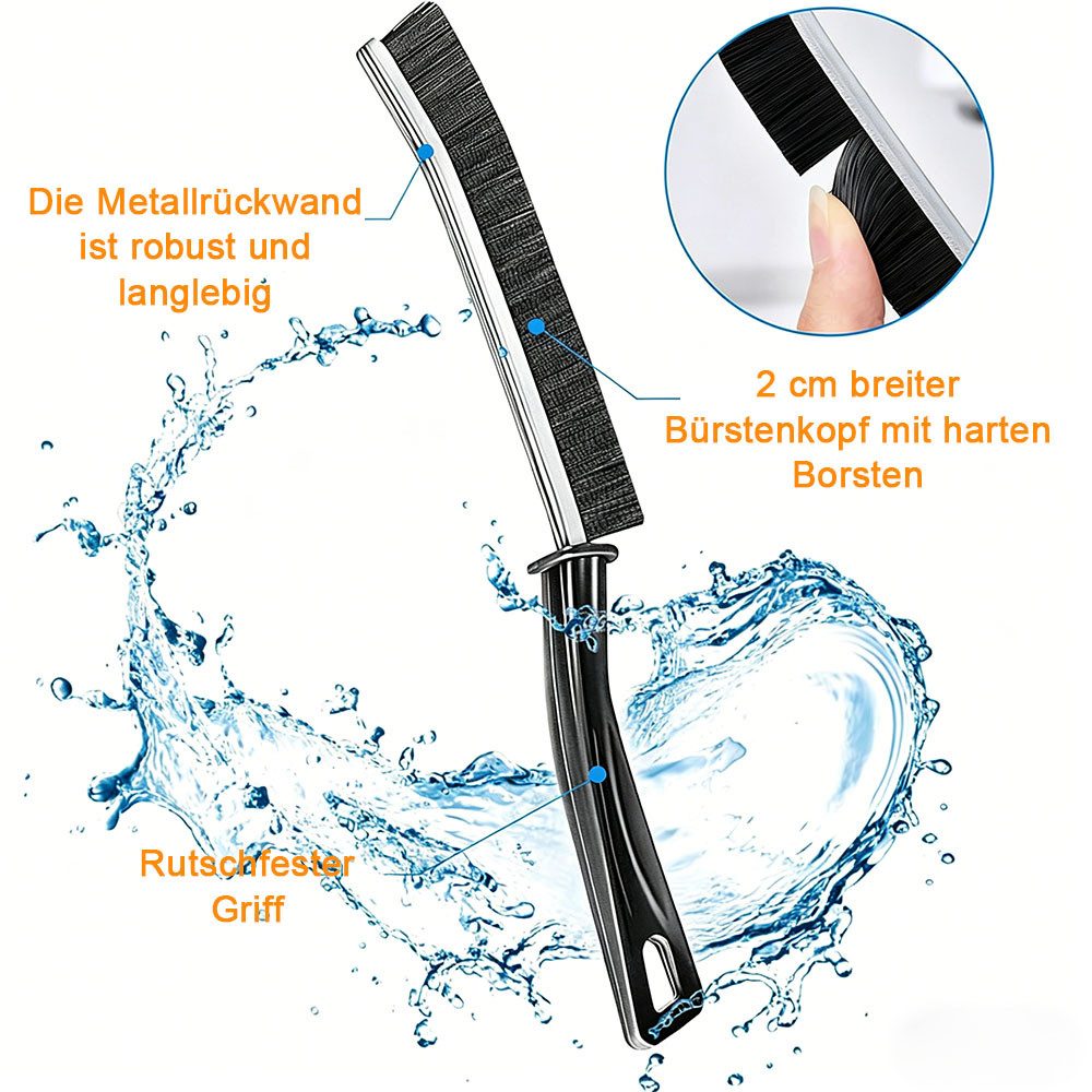 TUWENA Reinigungsbürsten-Set Fugenbürste Hartborsten, Multifunktionale Spaltreinigungsbürste, (6-tlg) – Bild 3 von 5