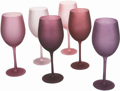 Villa d'Este Weinglas »Happy Hour Provence«, Glas, Gläser-Set matt 550 ml