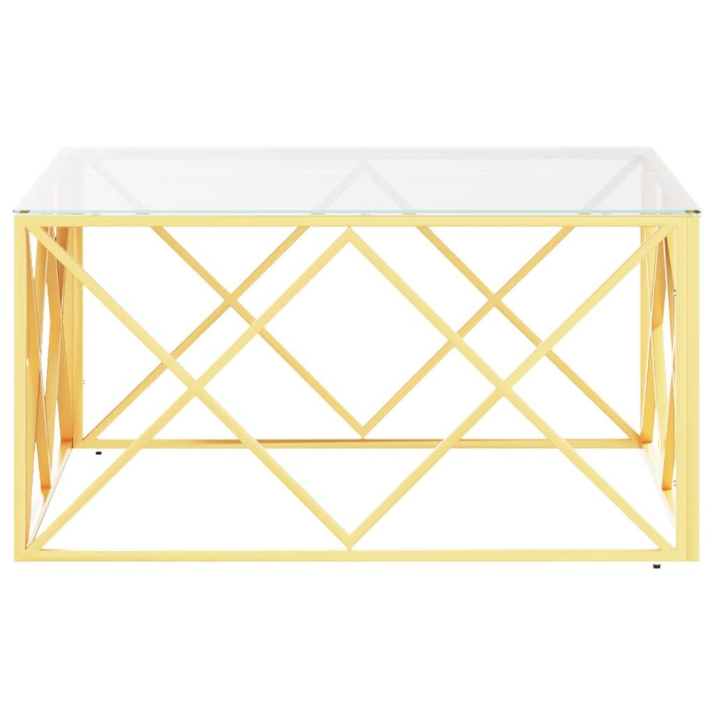 vidaXL Couchtisch Couchtisch 80x80x40 cm Edelstahl günstig online kaufen