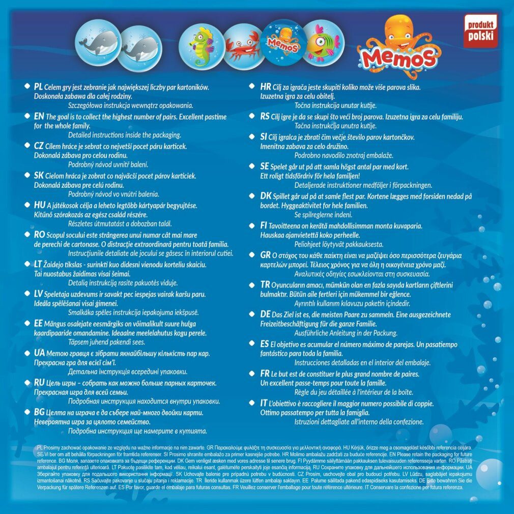 Trefl Pexeso Unterwasserwelt
