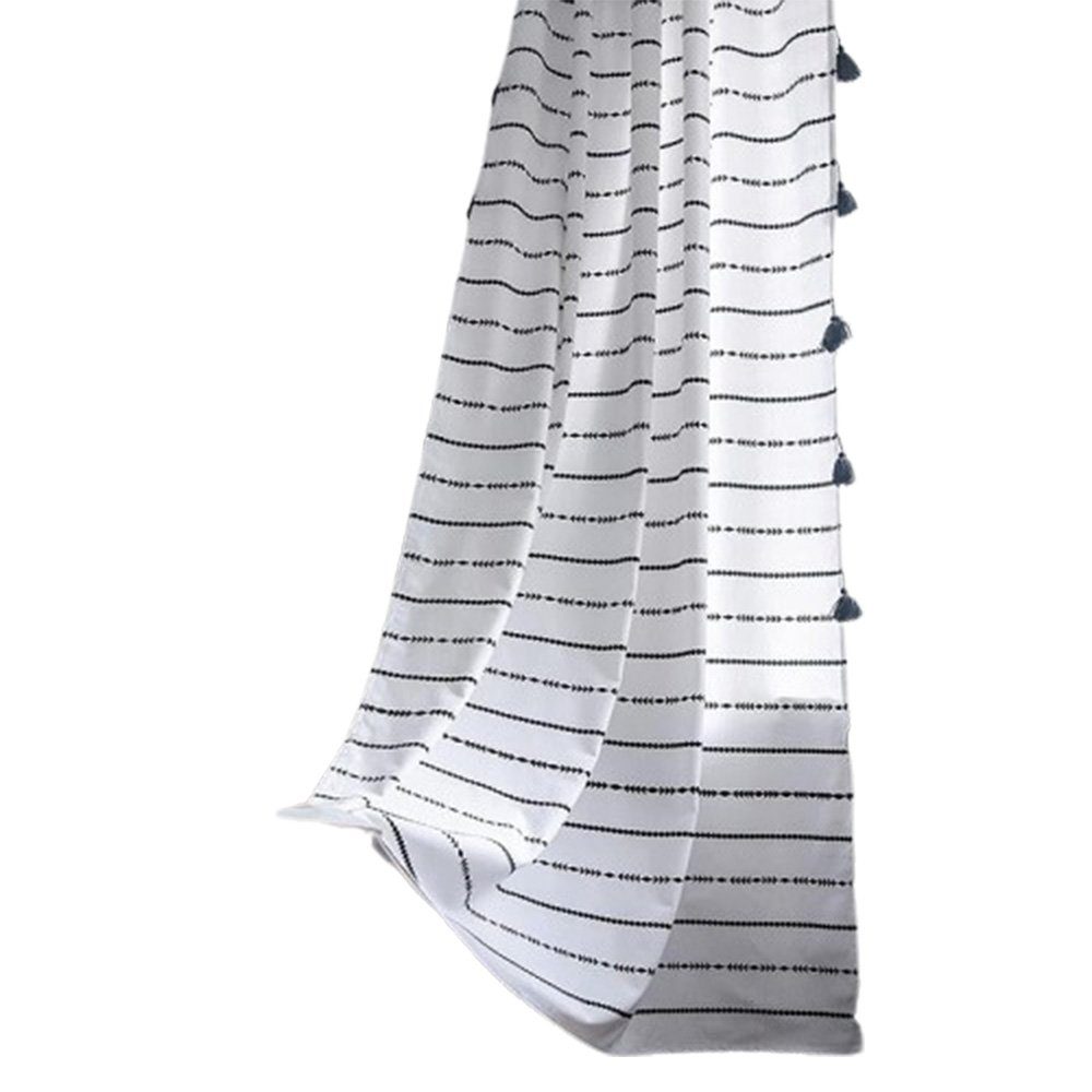 Vorhang vorhang Bohemian Stripe Quaste Printing Halbschattiges 132*180cm, FELIXLEO