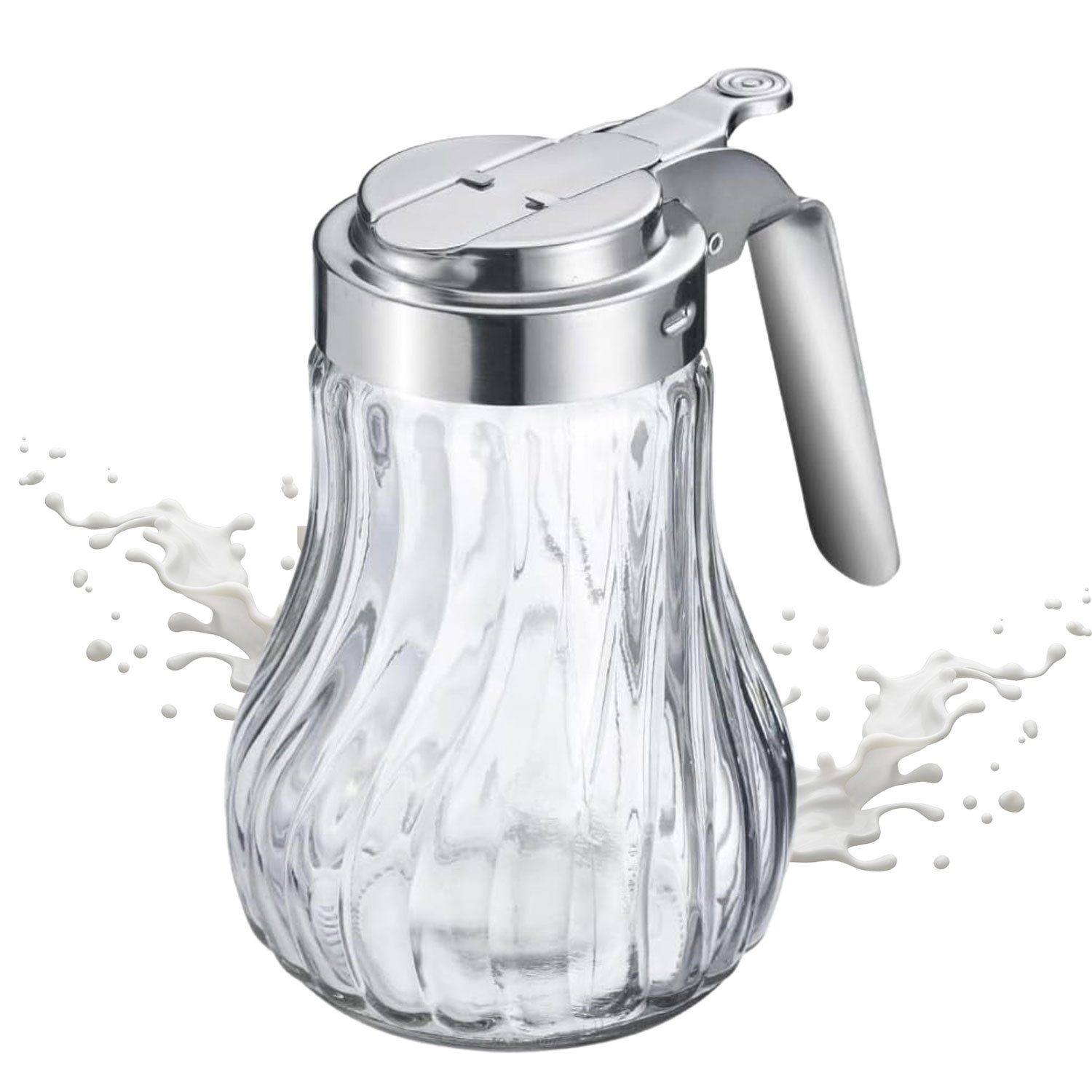 WESTMARK Honigglas Sahnegießer/Honigspender »Berlin«, Edelstahl, Glas