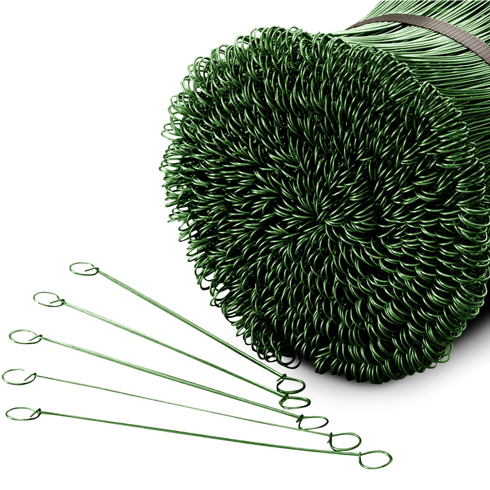 NOOR Bindedraht Draht-Befestigung von Sichtschutz & Zäunen - Verschluss für Säcke, (100St), je 18 cm - ⌀ 1 mm- flexibel & wetterfest - verschiedene Ausführungen