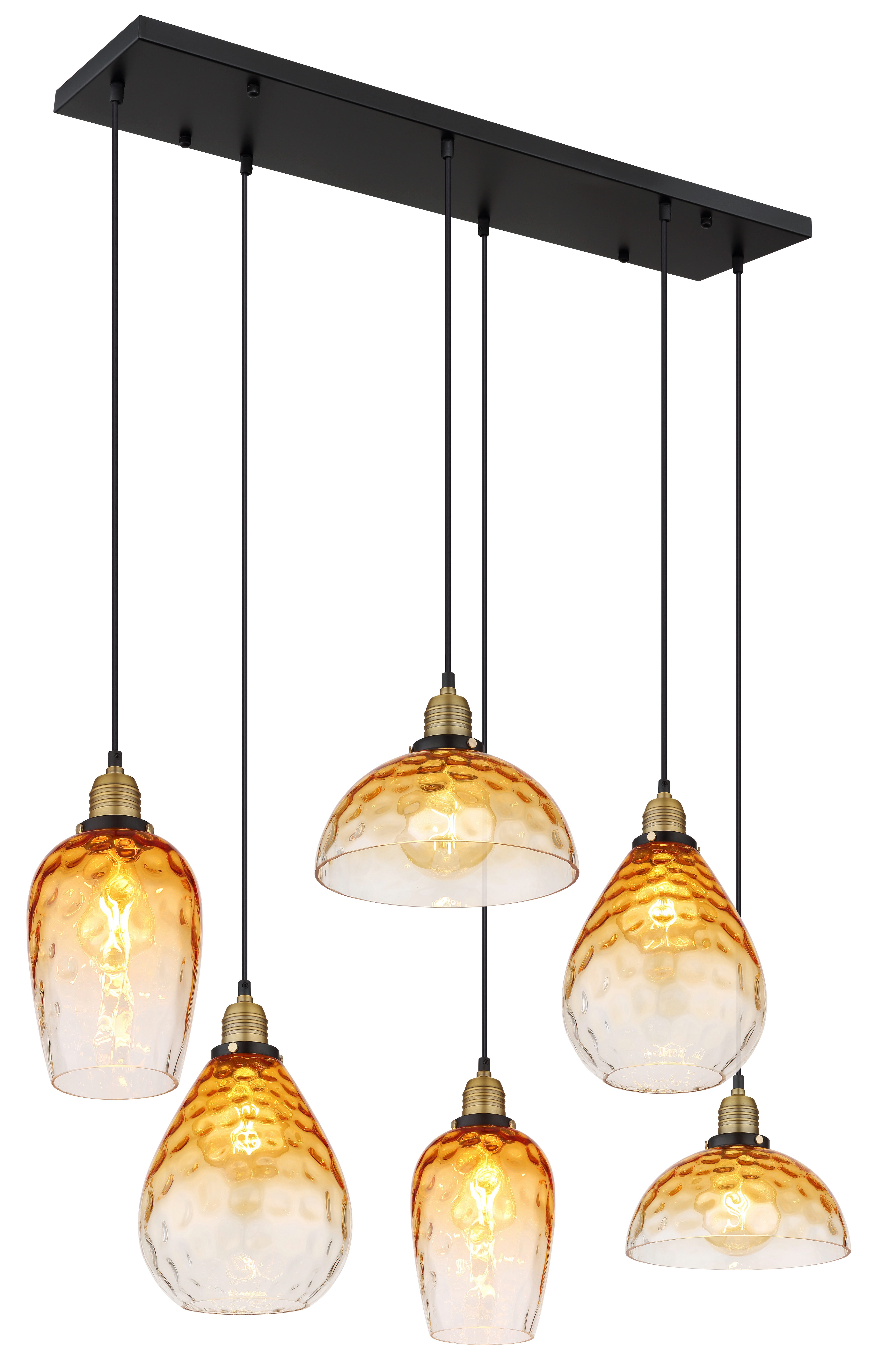 GLOBO LIGHTING Hängeleuchte SALVY, ohne Leuchtmittel, Hängelampe/Pendelleuchte/Esszimmer/Wohnzimmer/Esstisch