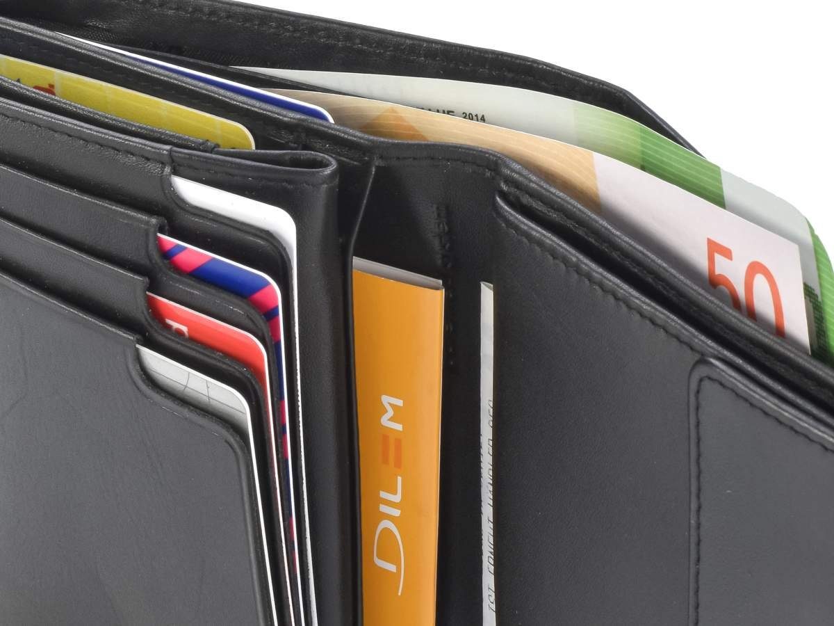 Esquire Geldbörse Harry, RFID Leder, Portemonnaie, Kartenfächer 14 Schutz, Geldbeutel