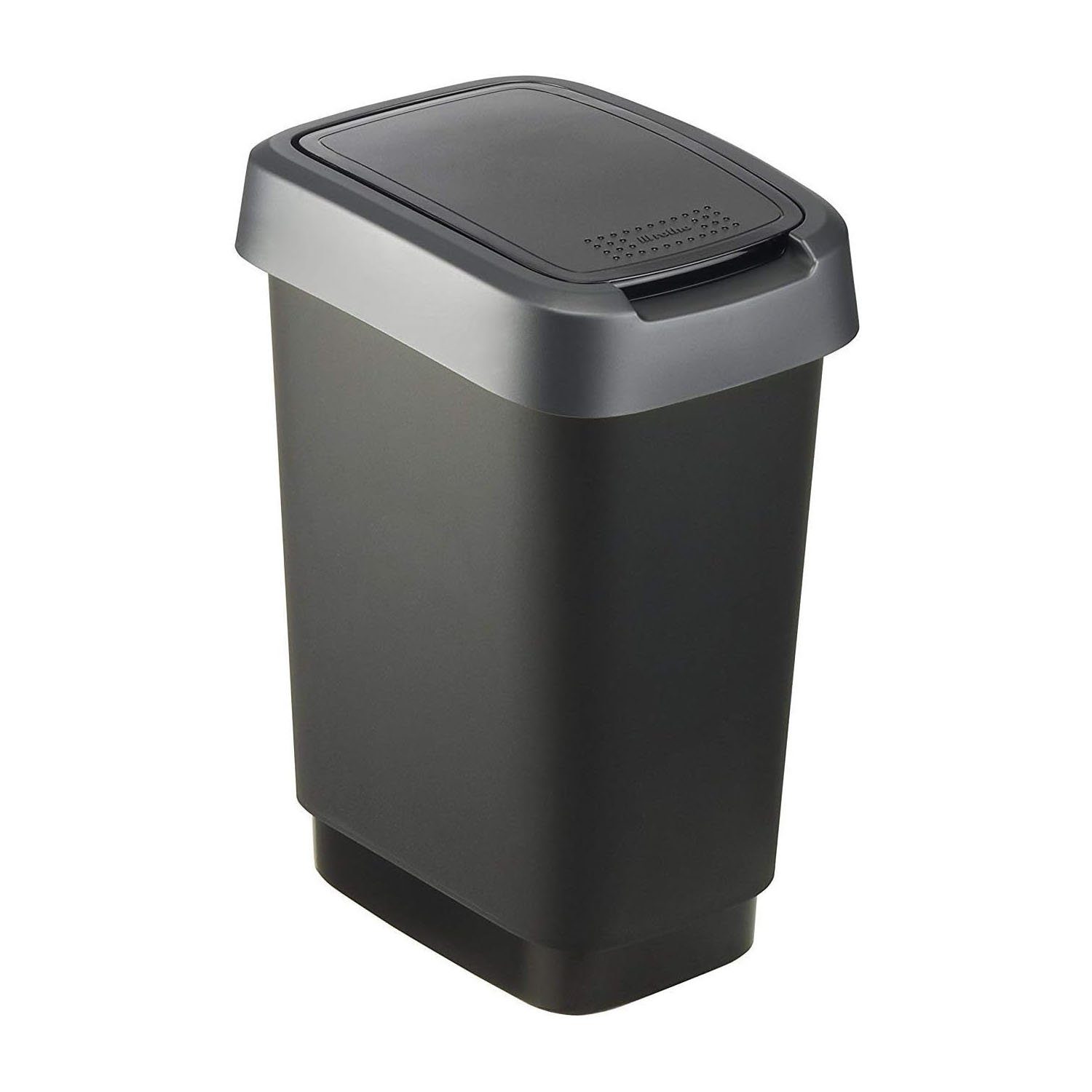 ROTHO Mülleimer Rotho Swingeimer 10L Twist schwarz