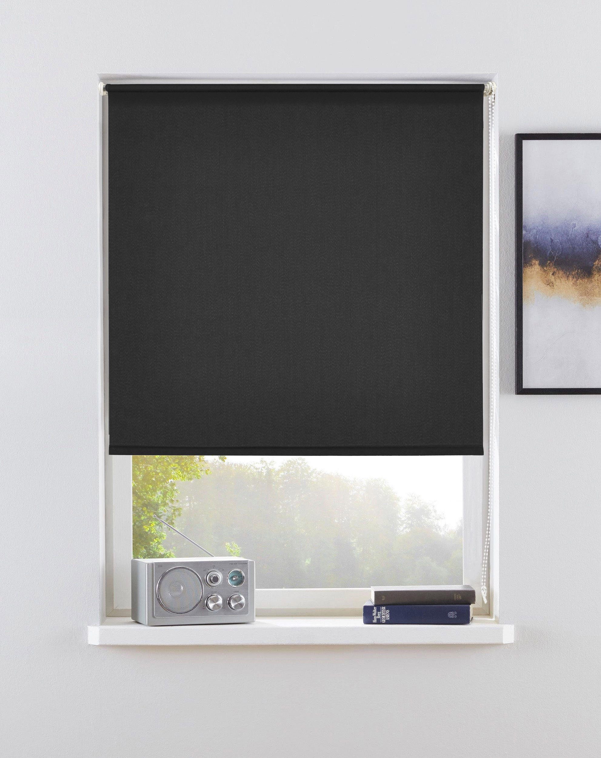 Rollo THEMSE, OTTO home, abdunkelnd, ohne Bohren, freihängend, Klemmfix, Bestseller, Rollo Fenster, Seitenzugrollo, Verdunkelung