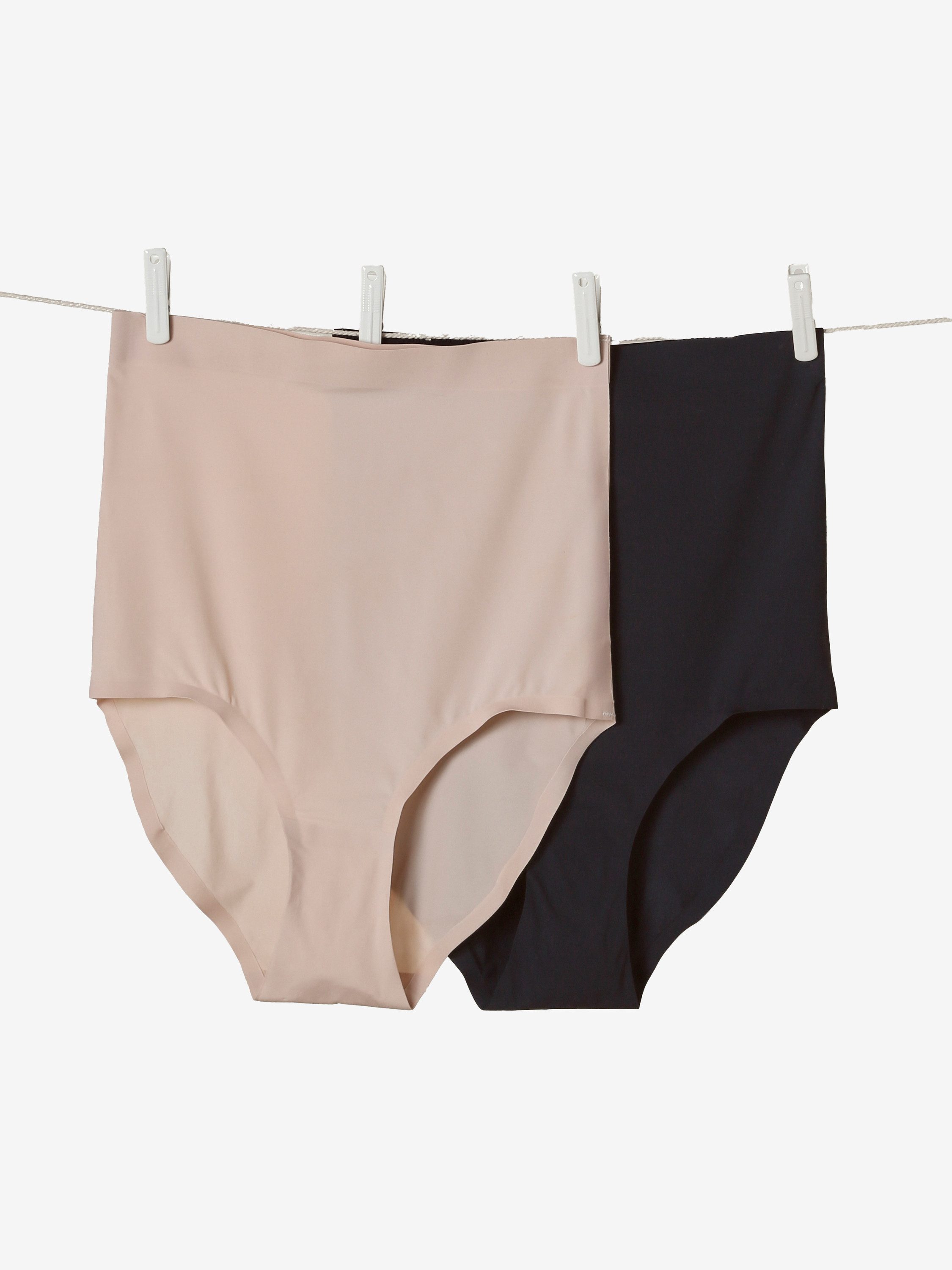 vertbaudet Umstandsslip nahtlose Umstands-Slips mit hohem Bund, Mikrofaser 2er-Pack