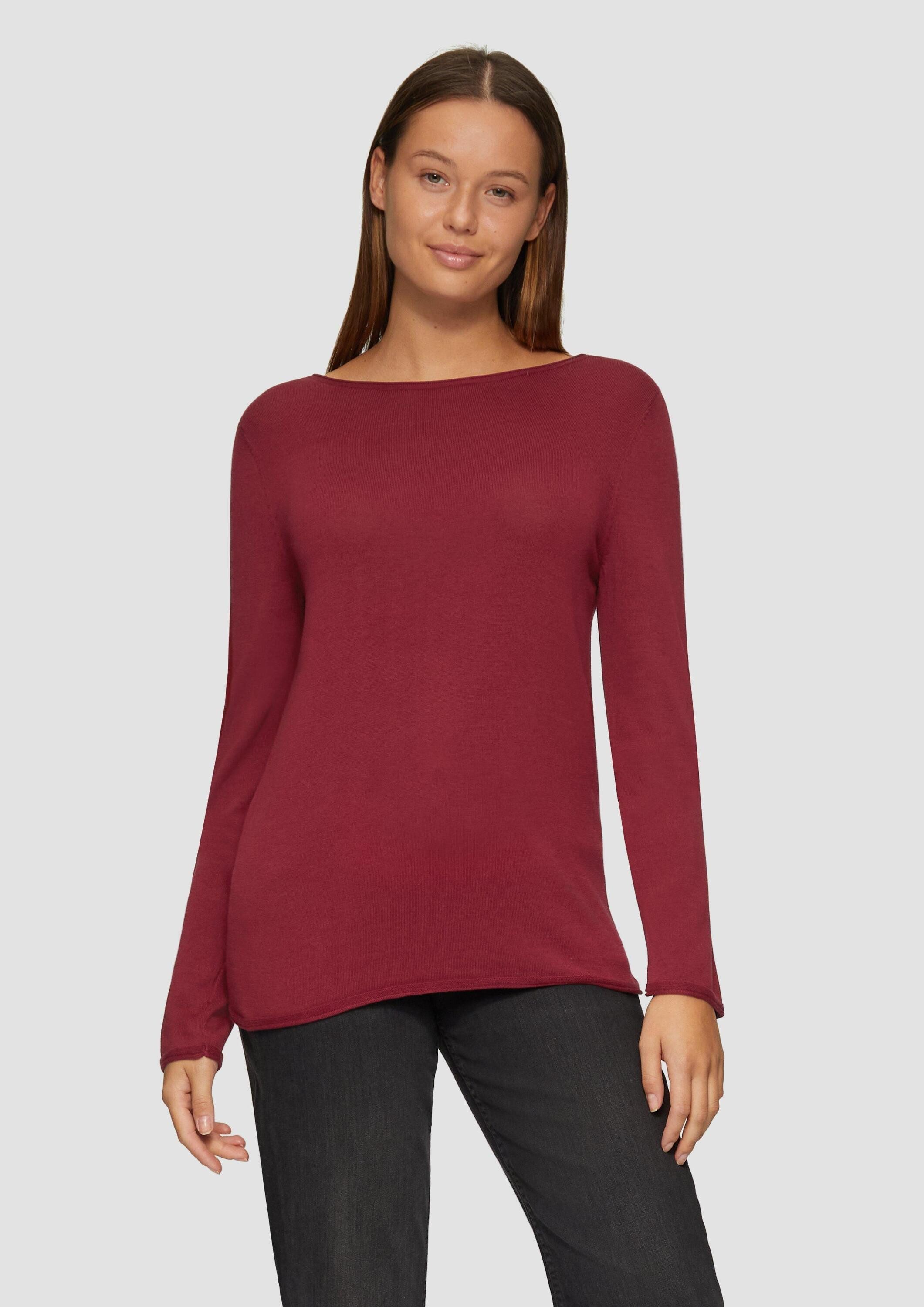 s.Oliver Longpullover Strickpullover Leichter Feinstrickpullover mit günstig online kaufen