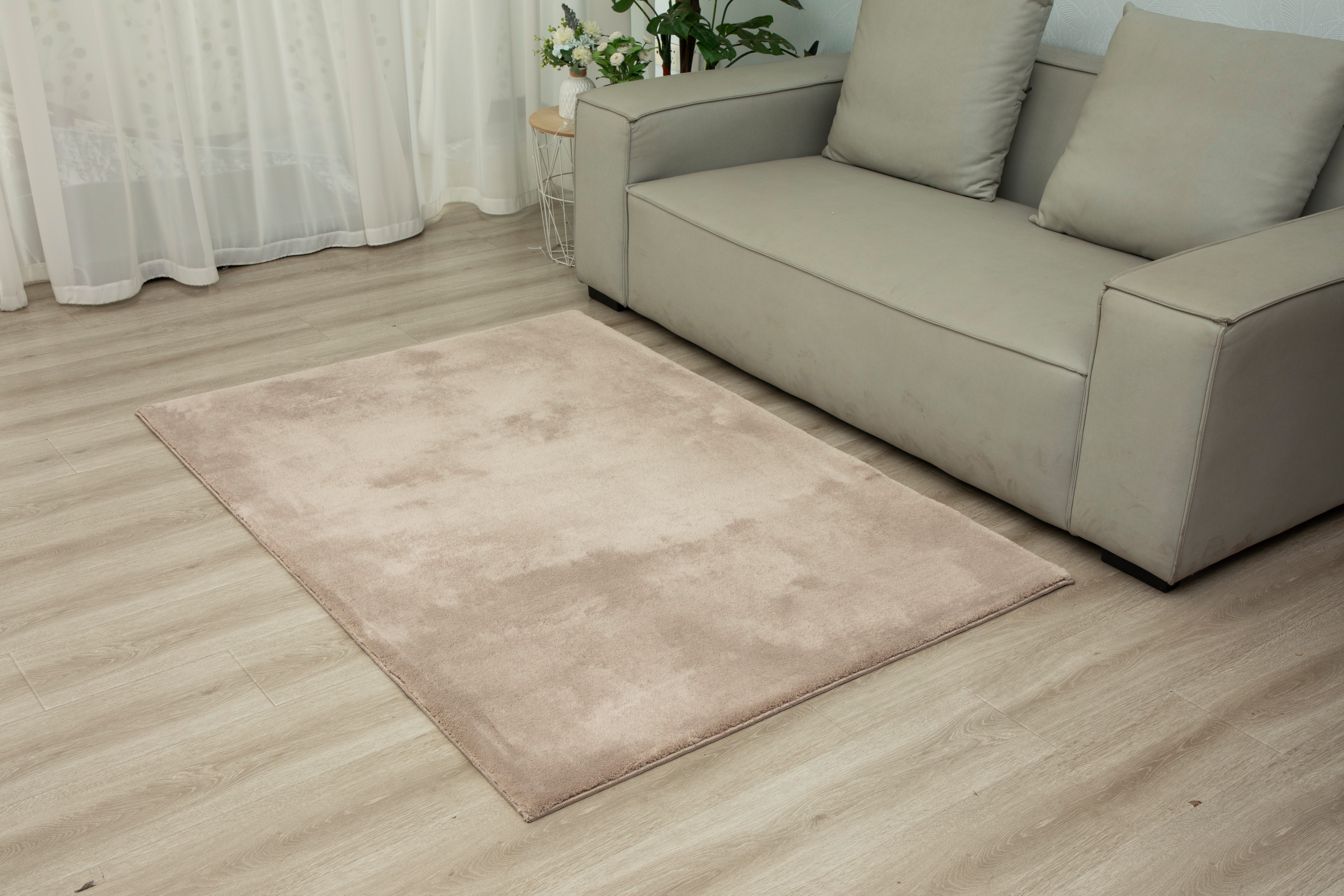 Vimoda Fellteppich Lisa, aus Mikrofaser rutschfeste und warme Oberfläche, H günstig online kaufen