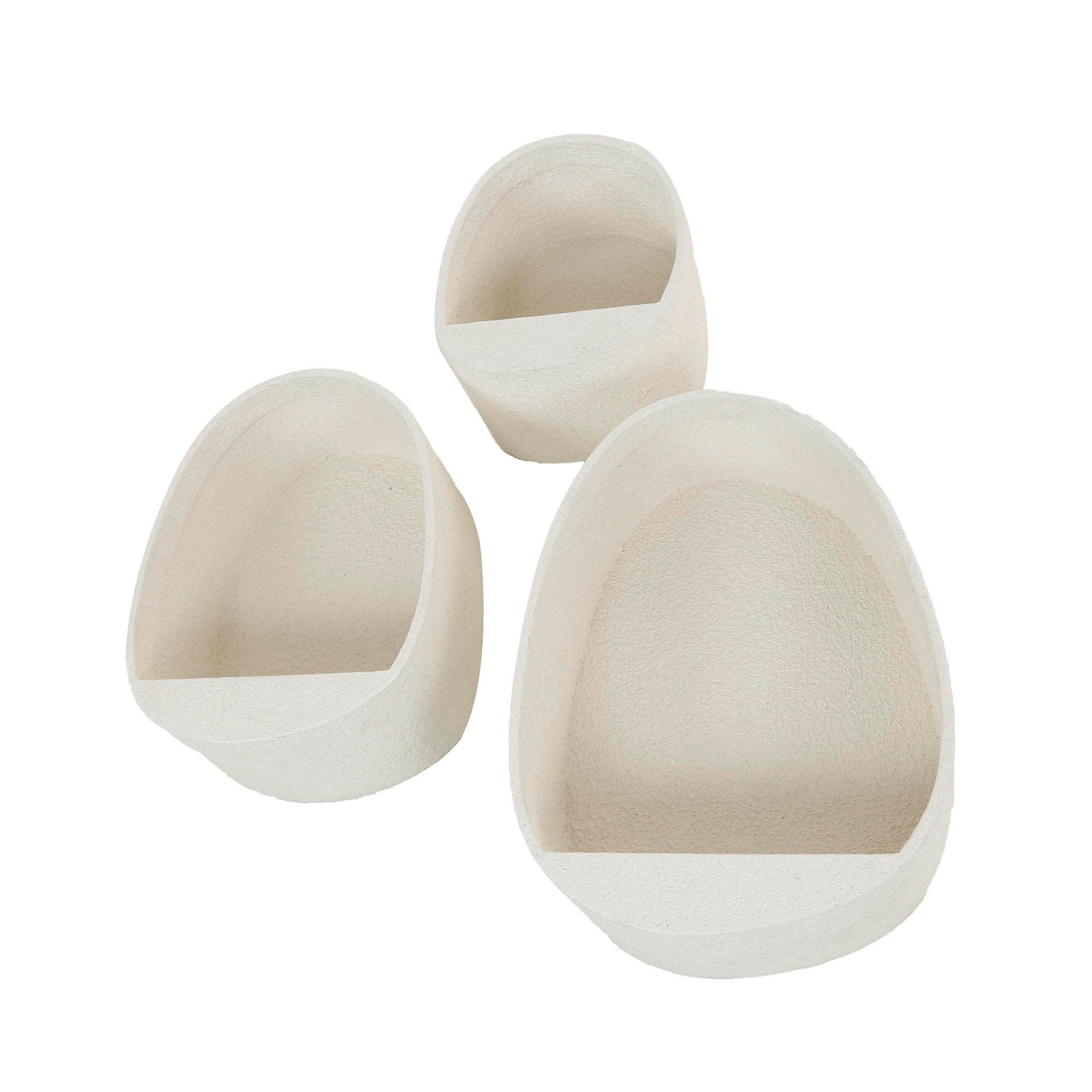 Wandregal Retro Wandregale 3er Set Stone Tropfenform Marmor-Komposit