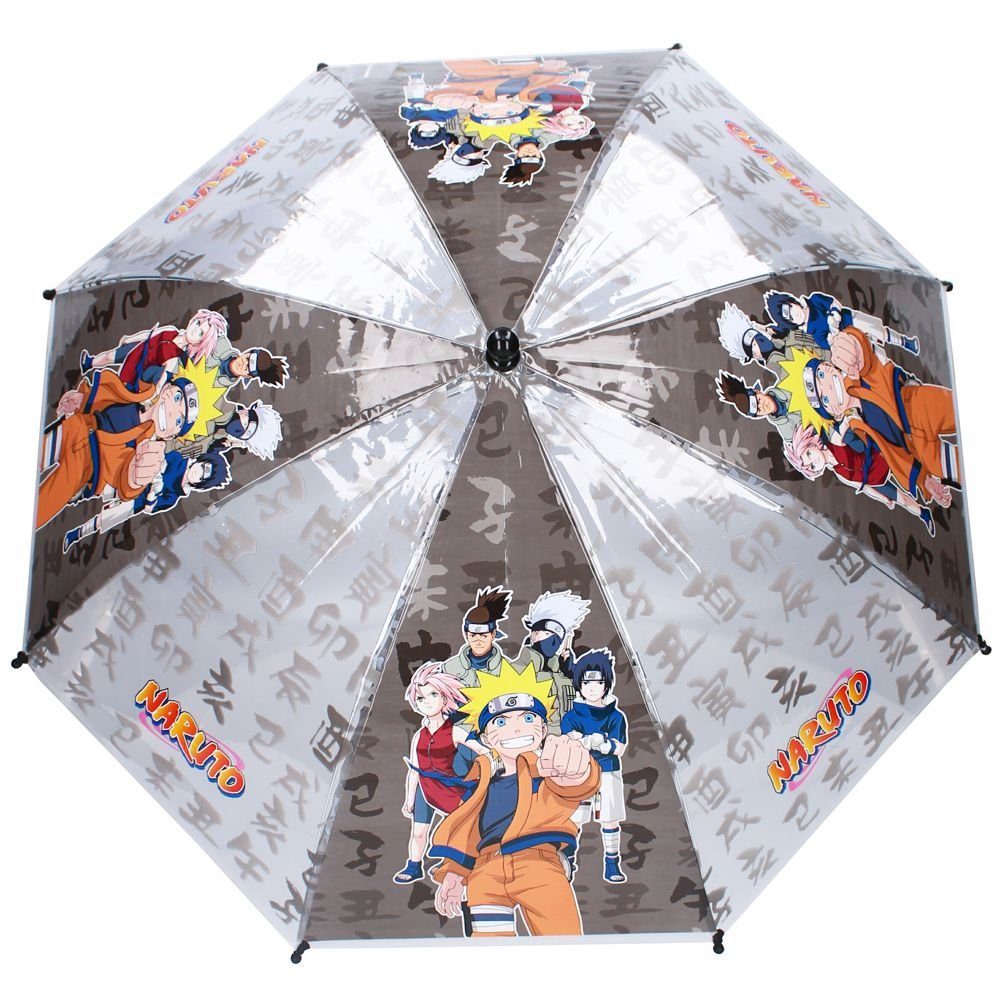 Naruto Stockregenschirm Stockschirm schwarz & transparent Naruto Kinder Regenschirm