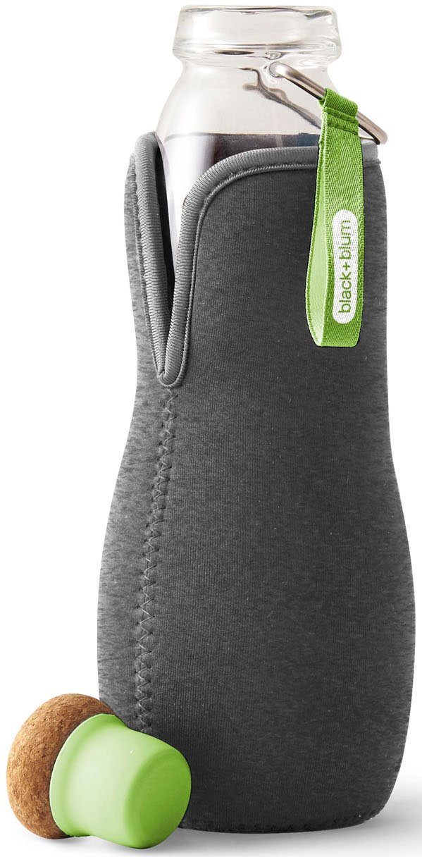black+blum Trinkflasche Eau Good, auslaufsicher, Aktivkohlefilter für gesünderes Wasser, 650 ml