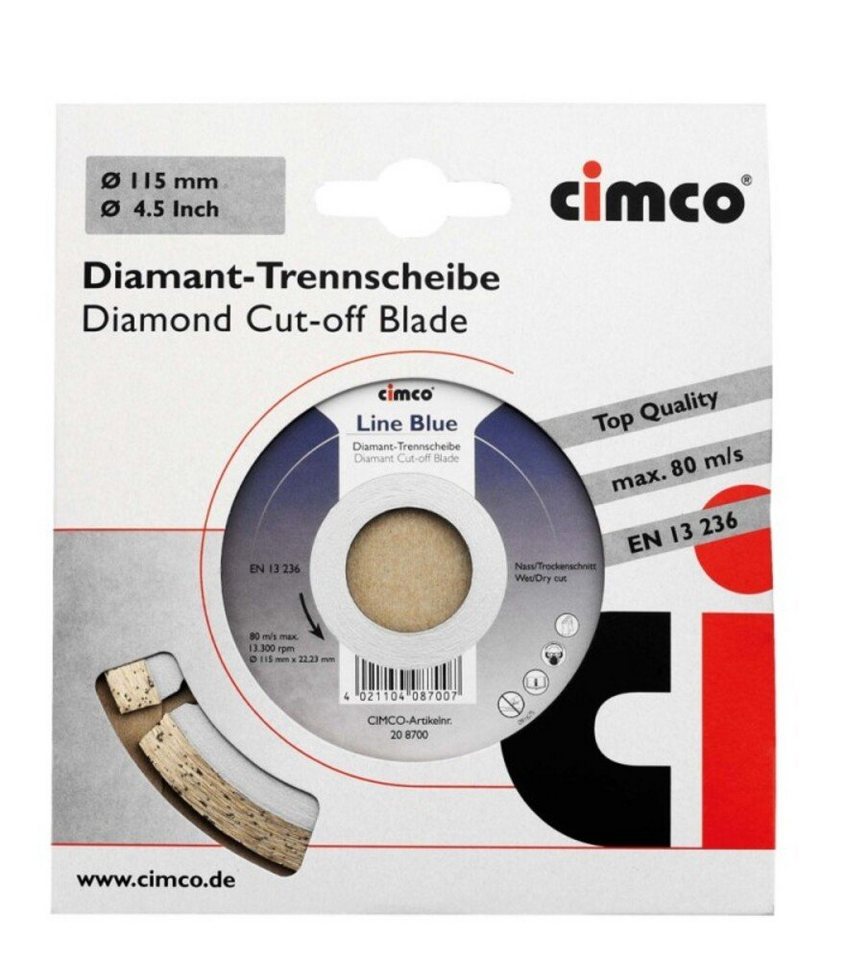 Thumbnail - Cimco Steinbohrer Cimco Diamanttrennscheibe 208702