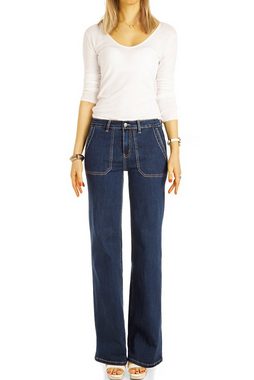 be styled Bootcut-Jeans Bootcut Jeans, medium waist Hosen straight Passform - Damen - j31k mit Stretch-Anteil, 5-Pocket-Style