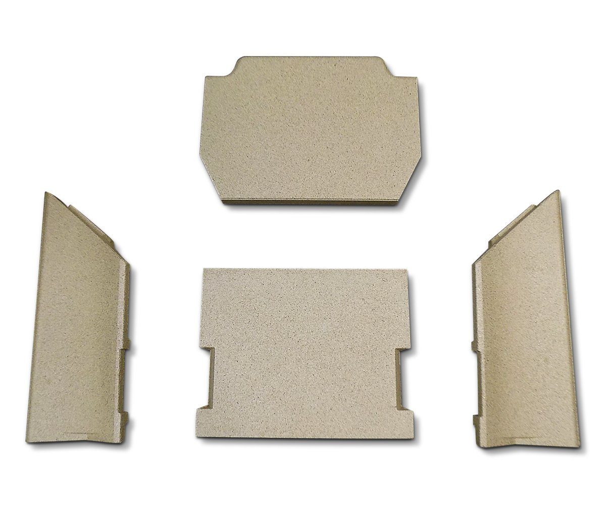 kaminXpert Feuerraumplatten für Contura 520T Kaminofen Ersatzteil Feuerraumauskleidung