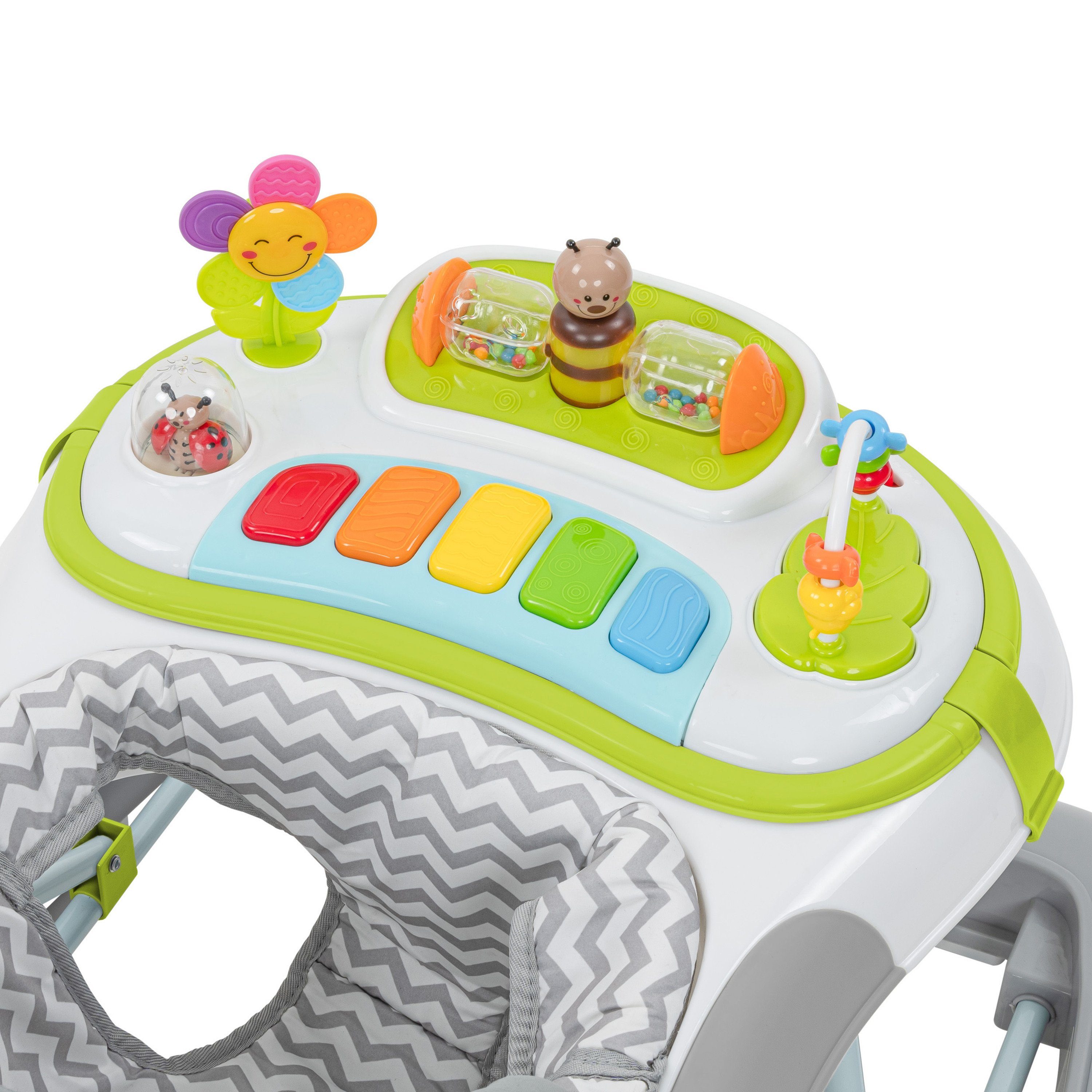 ib style Lauflernhilfe Wave elektronischem Spielelement Grün, & Babywalker Schaukelfunktion Lauflernwagen mit