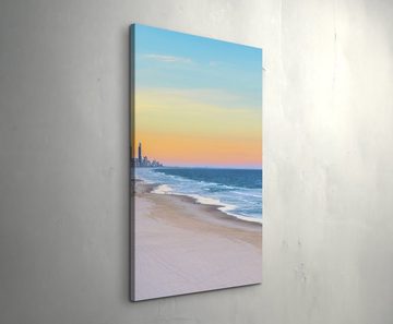 Sinus Art Leinwandbild Sonnenuntergang Miami Beach - Leinwandbild