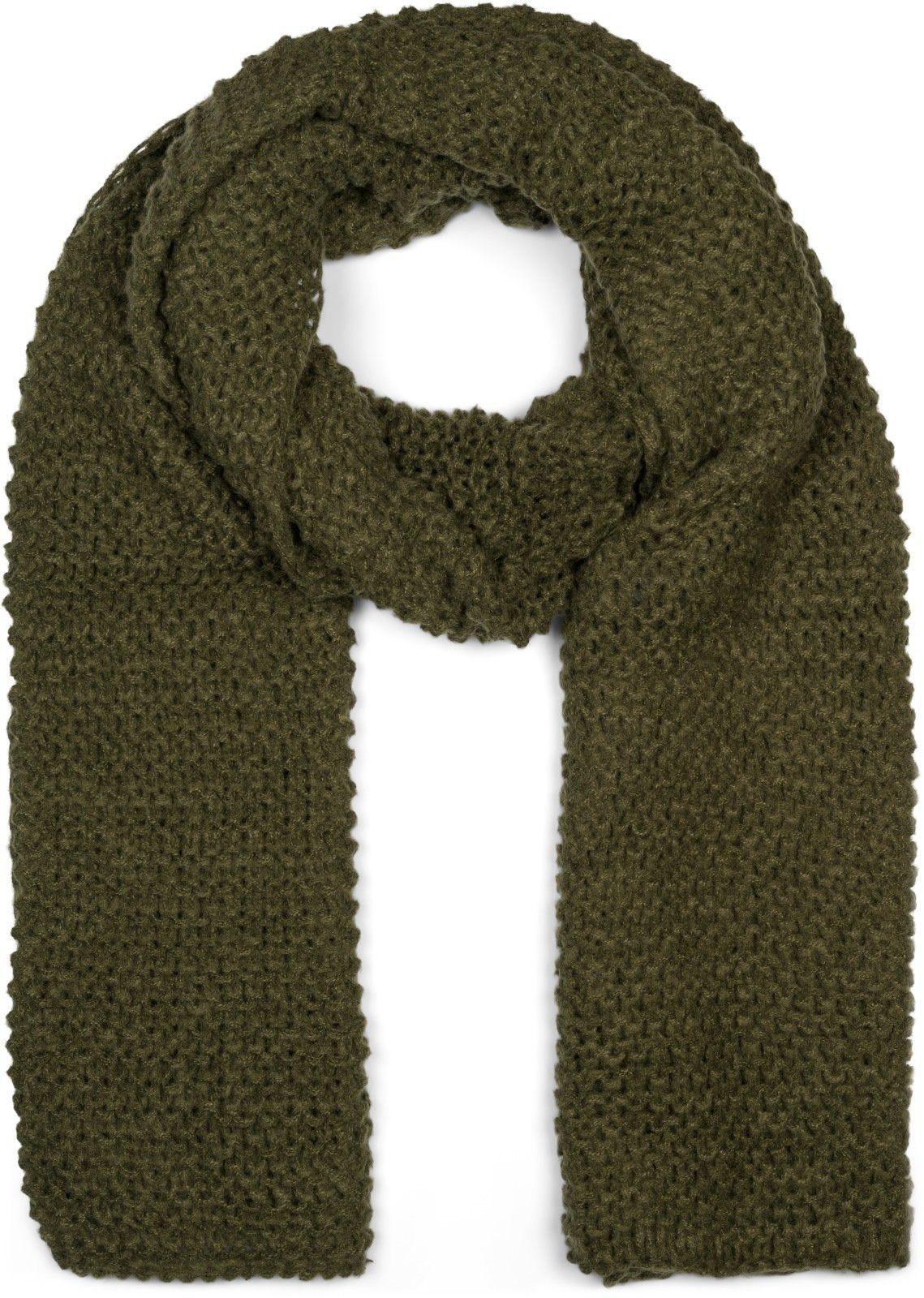 styleBREAKER Strickschal Langer Strick Schal mit Wellen Strickmuster, (1-St)