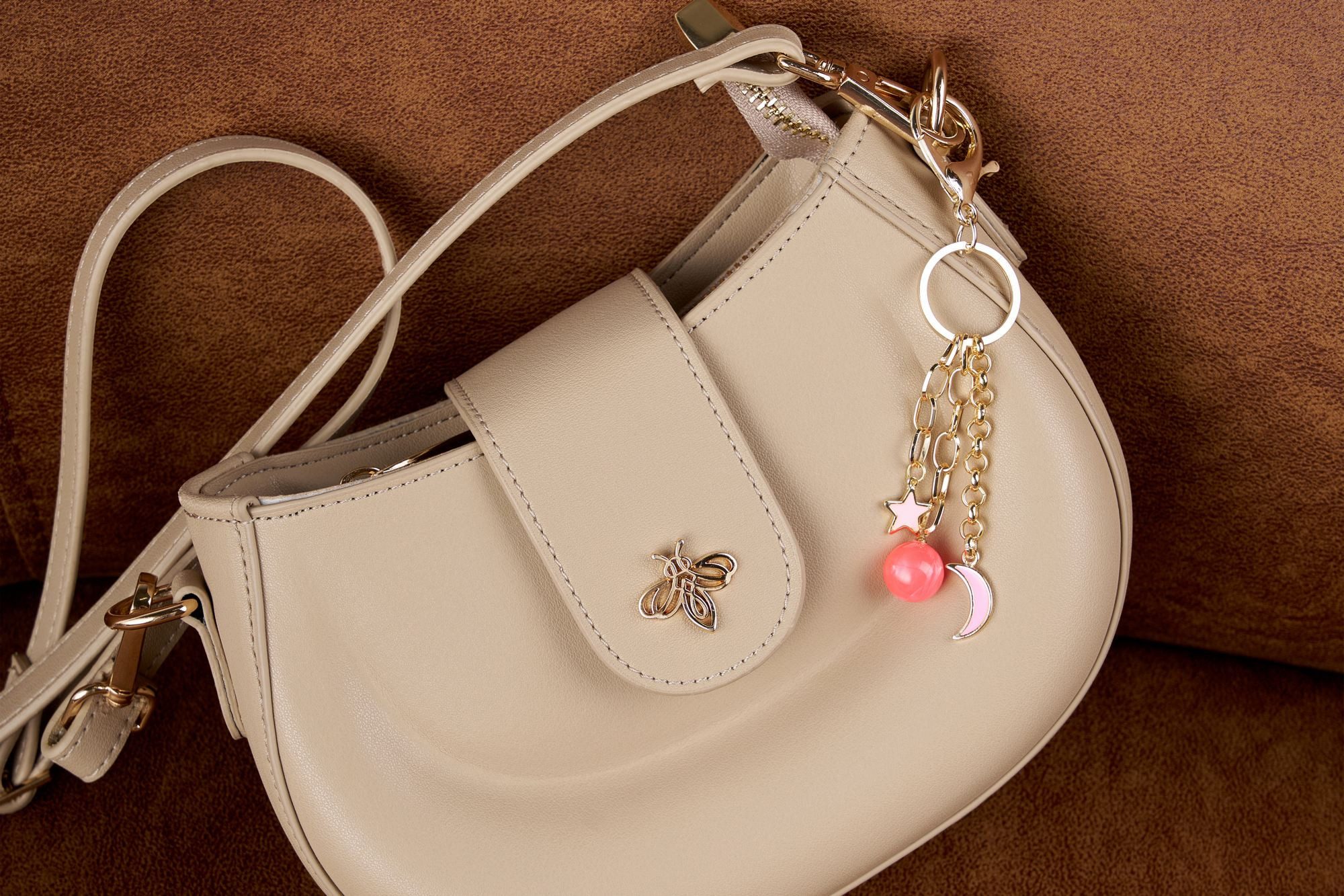 Heliophilia Silver Taschenanhänger Regina Dekoratives Accessoire, Leichtes Design