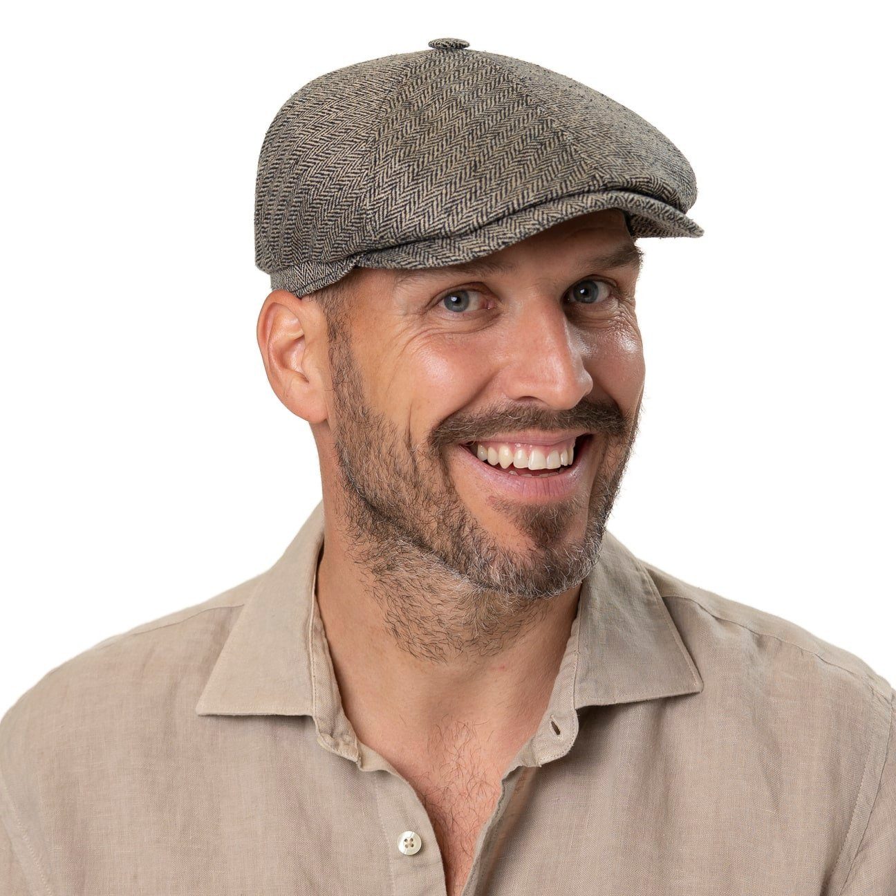 Stetson Flat Cap (1-St) Schirmmütze mit Schirm, Made in the EU