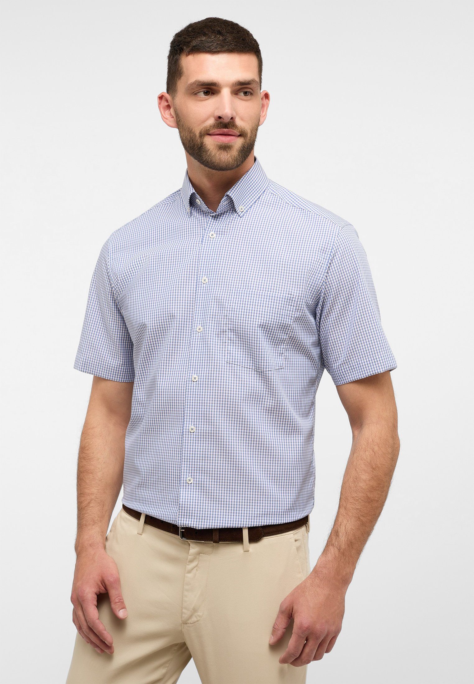 Eterna Kurzarmhemd MODERN FIT NON IRON günstig online kaufen