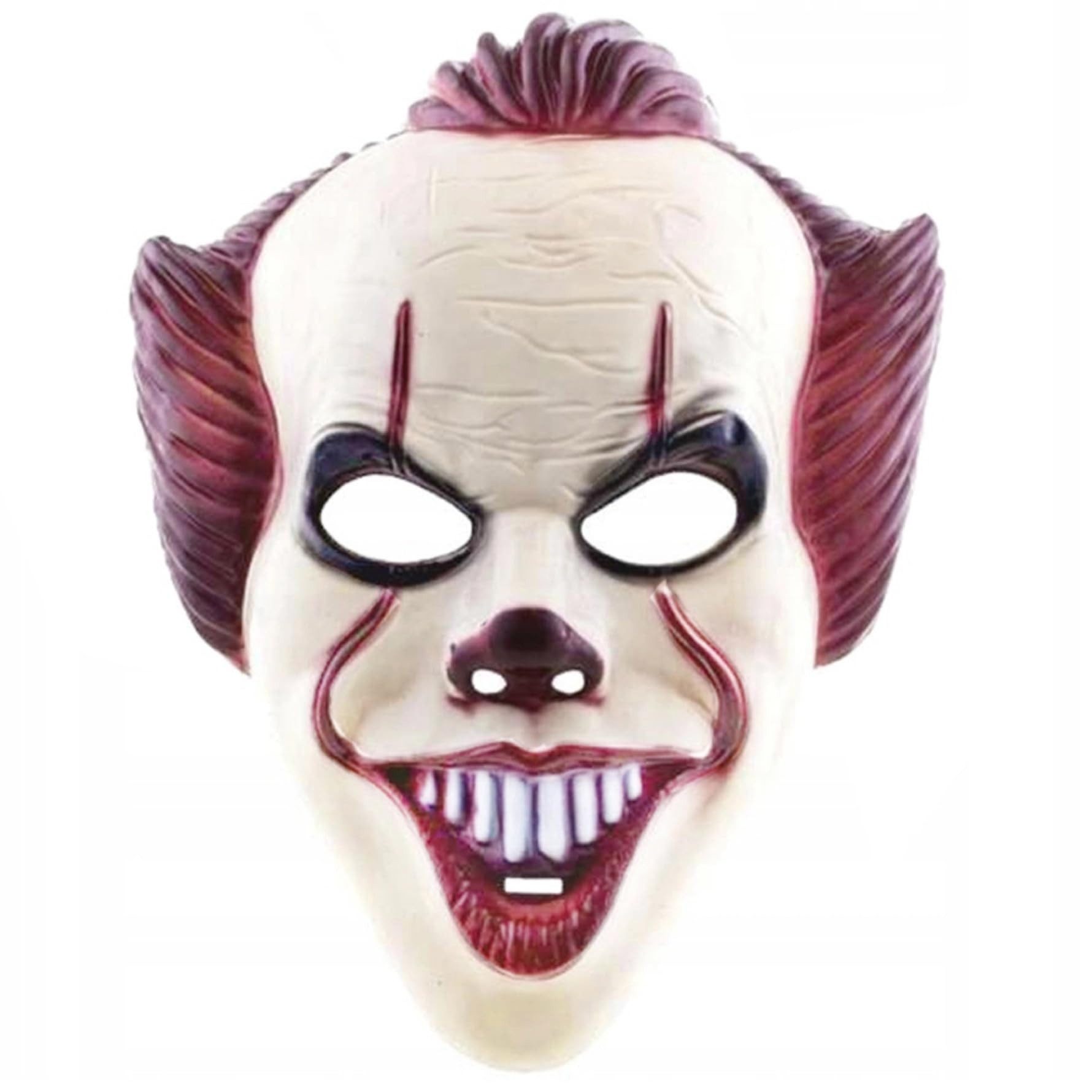 TK Gruppe Verkleidungsmaske Pennywise Horror Clown Maske – ES Kostüm Zubehör für Damen, Herren, (Packung, 1-tlg)