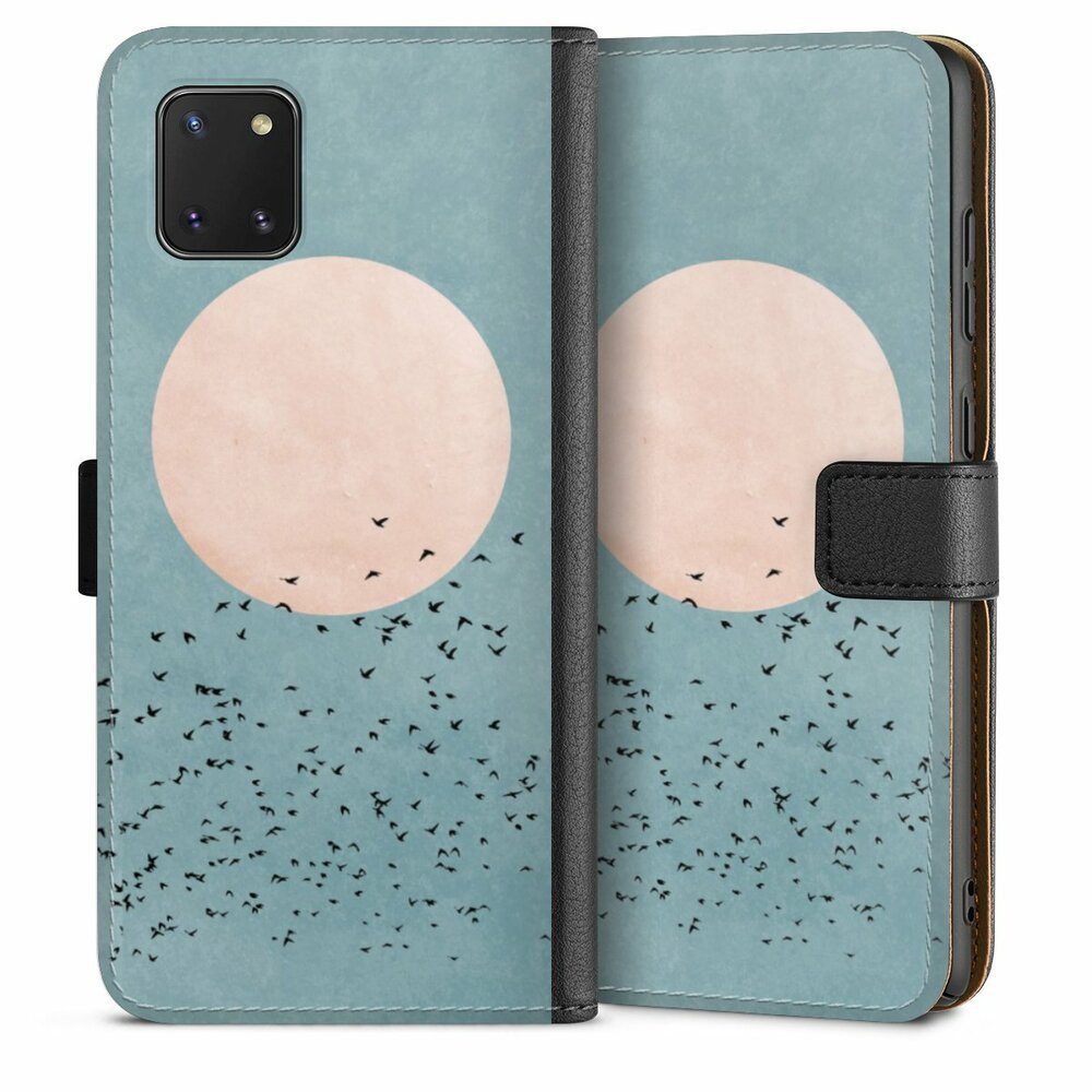 DeinDesign Handyhülle Vogel Sonne Art Fly Away, Samsung Galaxy Note 10 lite Hülle Flip Case Klapphülle