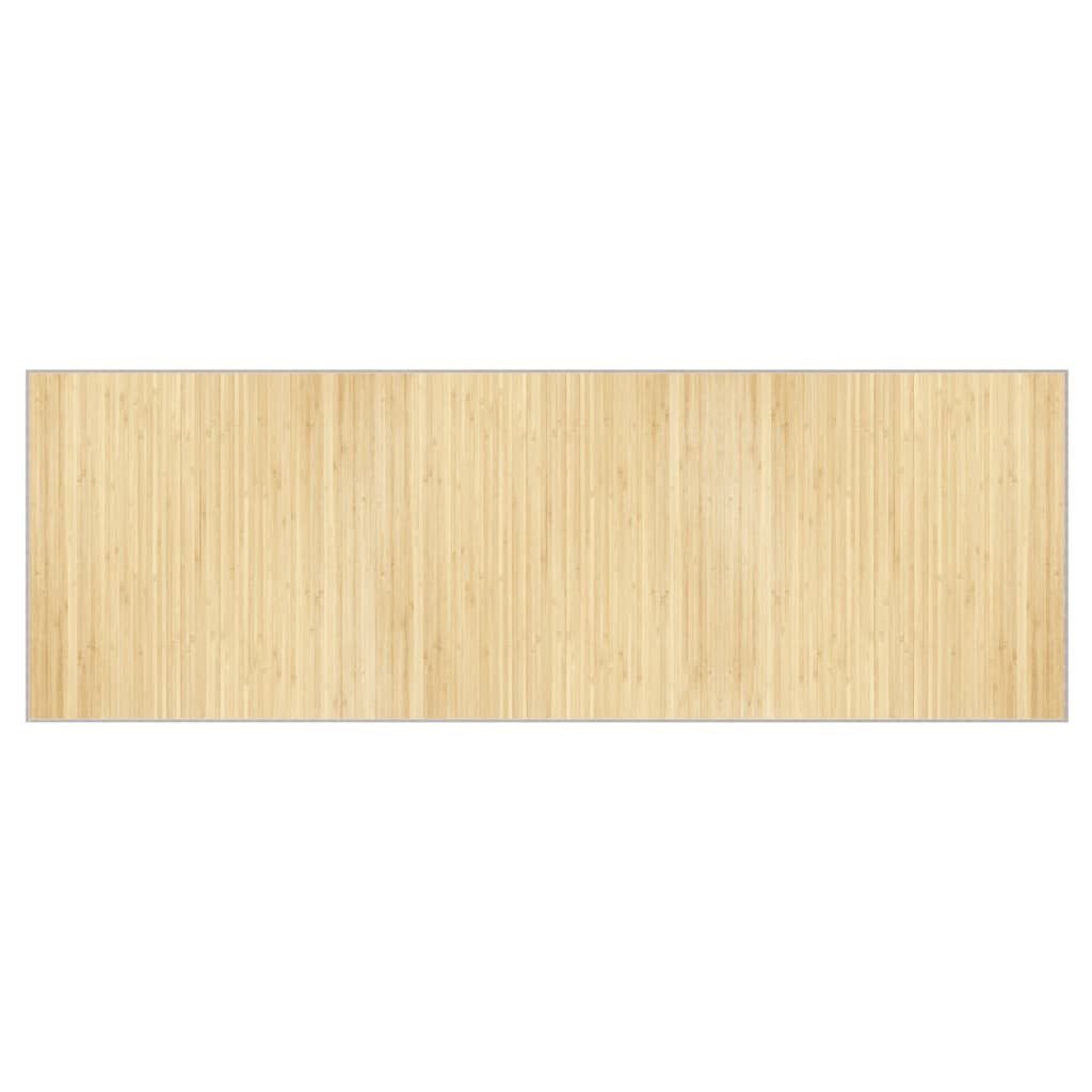 Teppich Teppich Rechteckig Hell Natur 100x300 cm Bambus