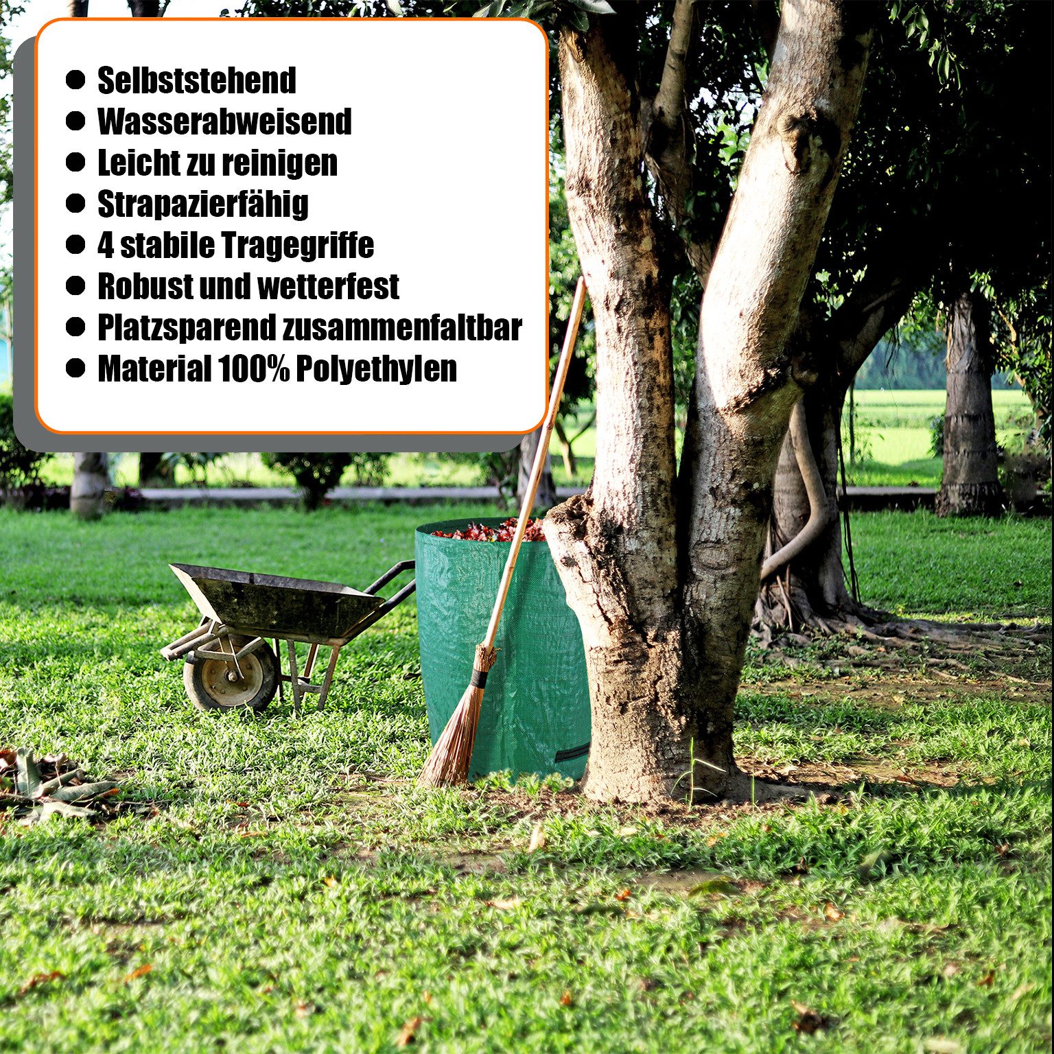 BigDean Gartenbox Gartenabfallsack 272 L Gartentasche günstig online kaufen
