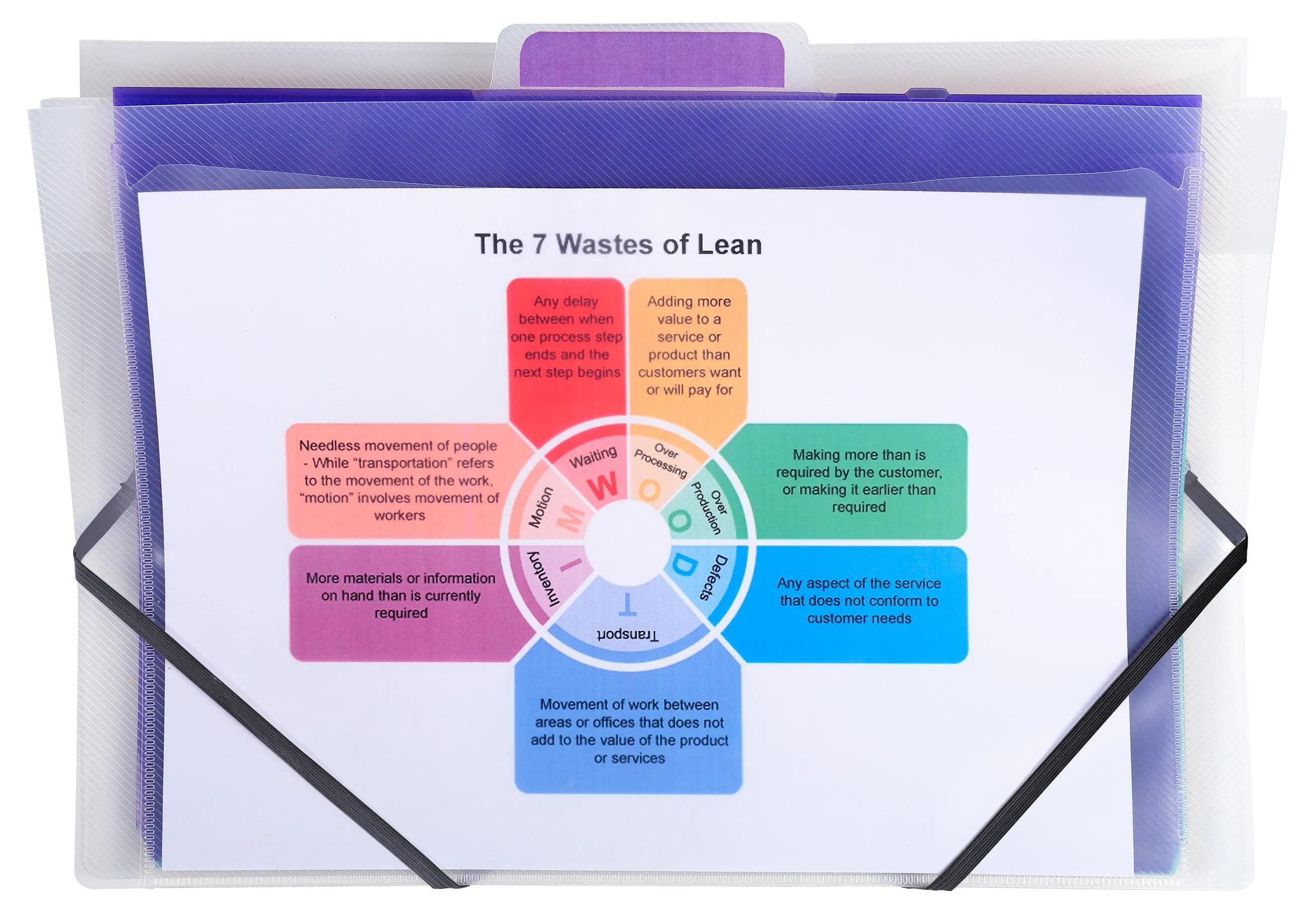 EXACOMPTA Fächermappe 4x Fächermappe zum Aufhängen Crystal + 6 Fächern A4, Kristall, 55898E, Manila Fächermappe