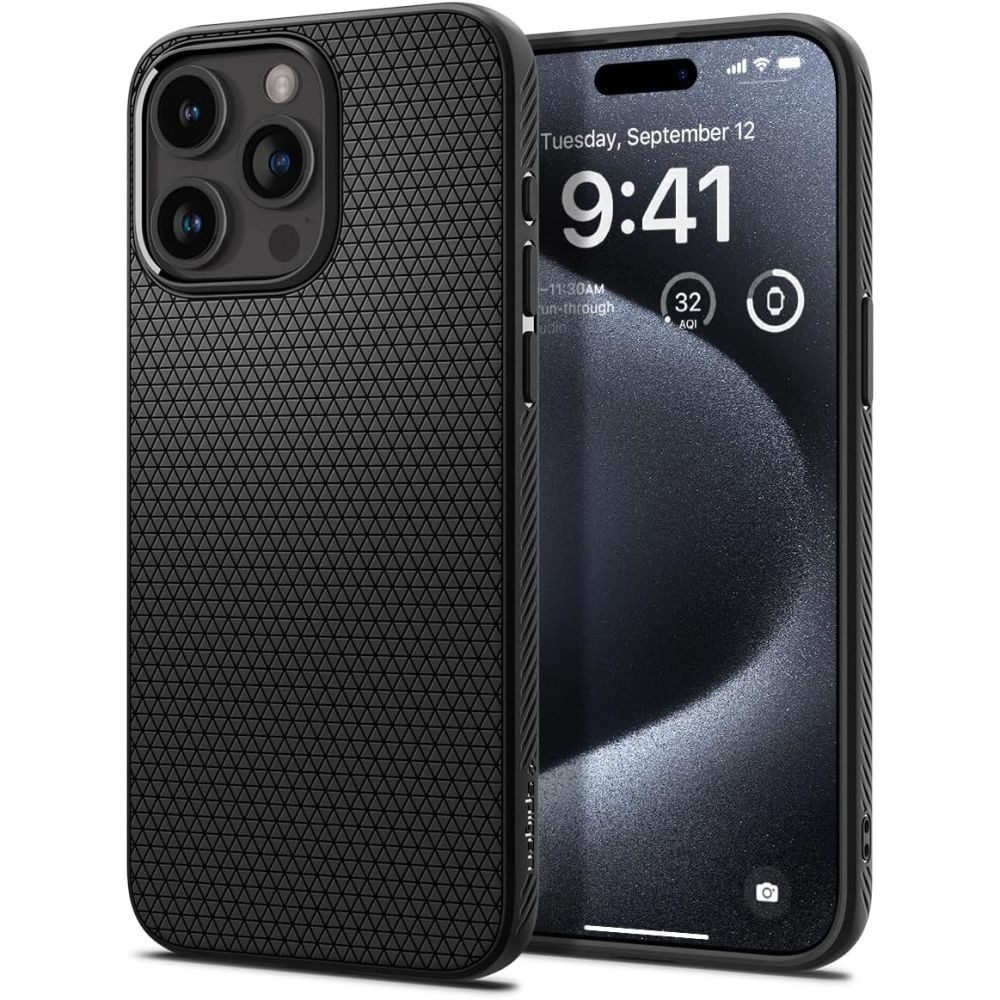 Spigen Handyhülle Schutzhülle Rückschale Smartphonehülle 6,1 Zoll, Eck-Airbags, stoßfestes TPU, dünn, griffig