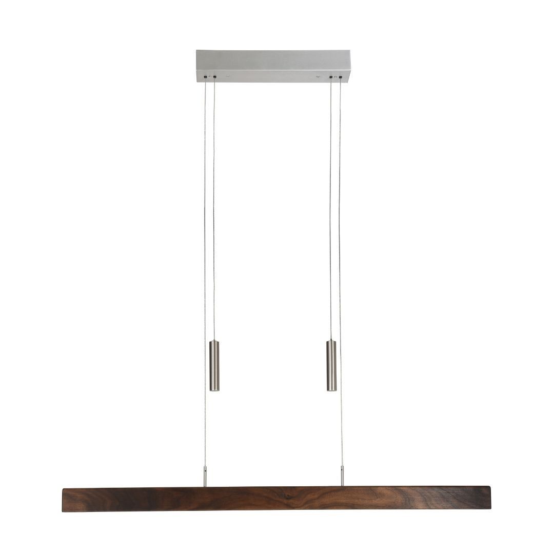 HerzBlut LED-Hängeleuchte Leonora LED mit Unterlicht, Alu LED-Leiste Acryl, satiniert