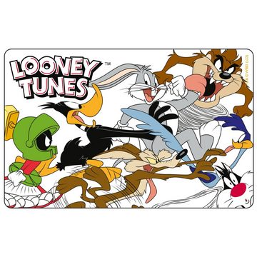 United Labels® Lunchbox Looney Tunes Brotdose - Family - mit Trennwand Schwarz, Kunststoff (PP)