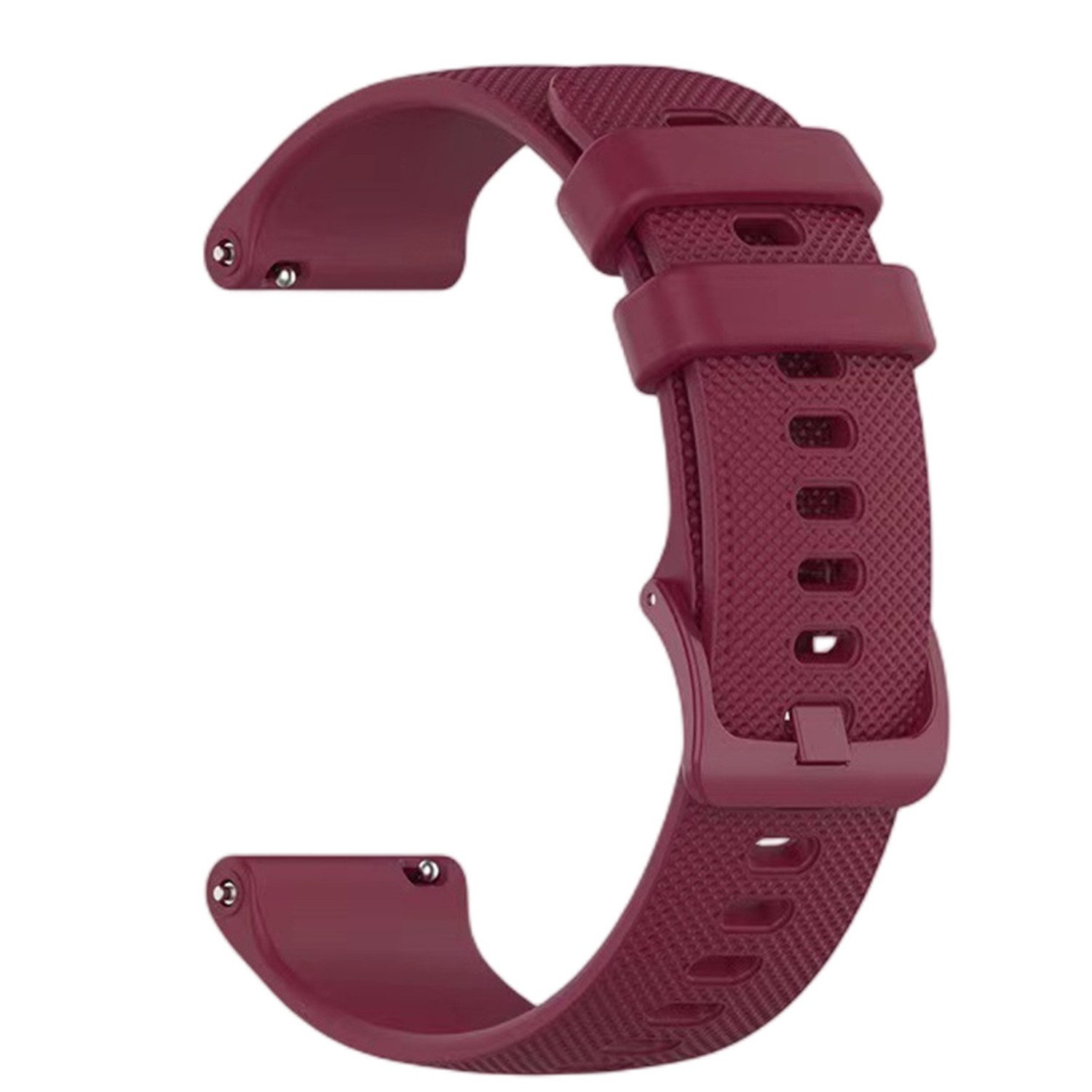 BOOD Uhrenarmband 20/22mm Universal Silikon Ersatzband mit praktischem Schnellverschluss, schweißresistent, rutschfest, individuell verstellbare Armbandlänge – Bild 2 von 5