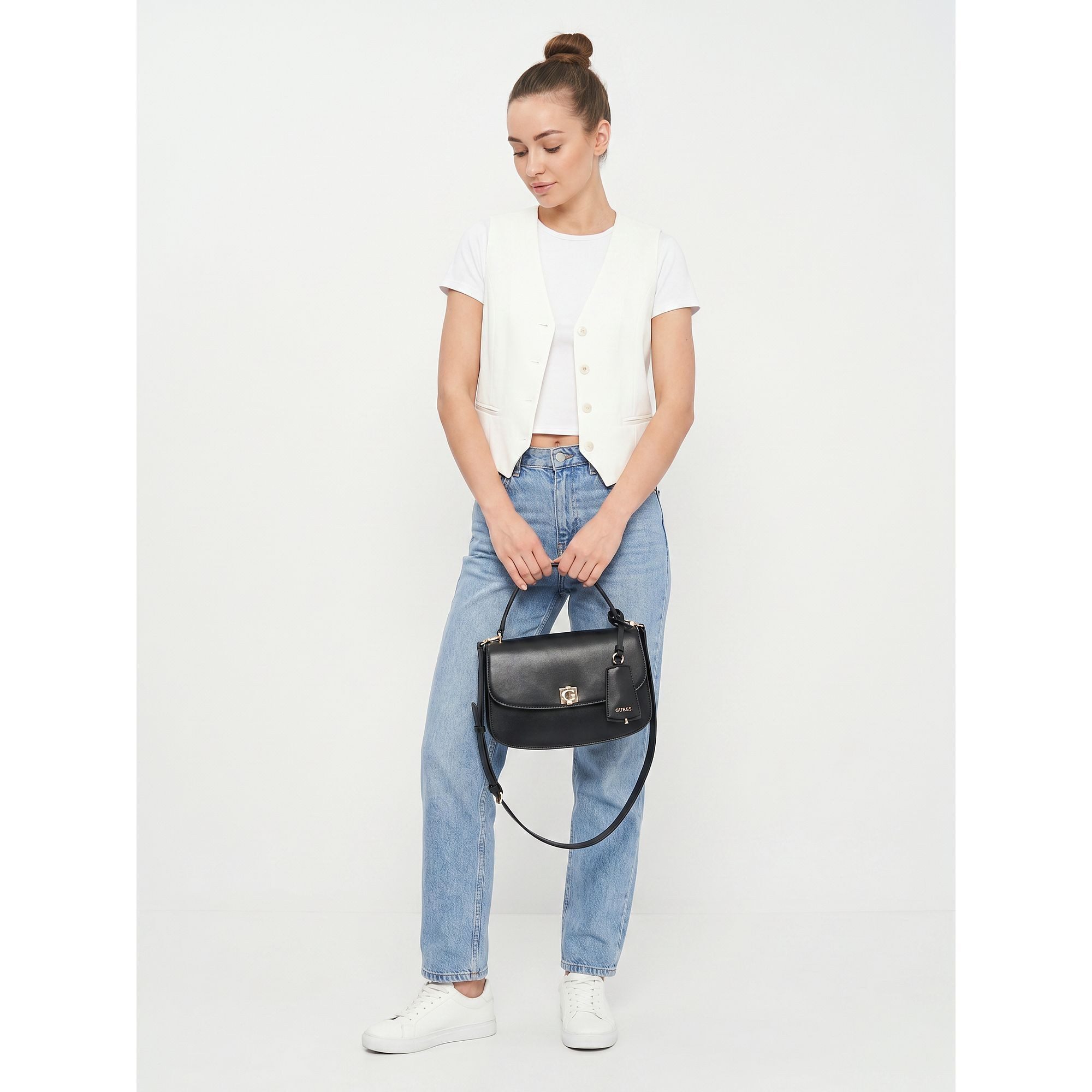 Guess Henkeltasche Audrey, Polyurethan