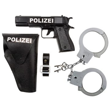 Idena Spielzeug-Polizei Einsatzset Idena 8040007 - Polizei Set, Pistole, Halfter und Handschellen, Spiels