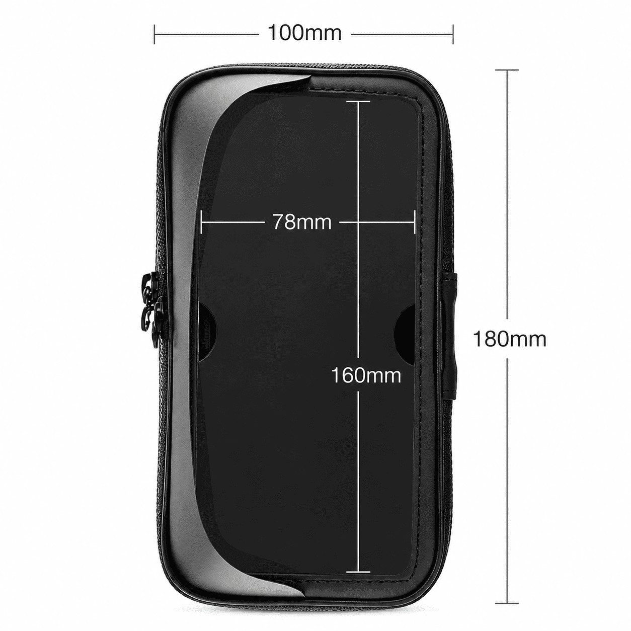 MidGard Smartphone-Halterung Spritzwassergeschützte Fahrrad- und Motorrad-Halterung für Smartphones, (bis 6.7 Zoll, mit Schutzblende gegen Sonnenlicht) – Bild 5 von 5