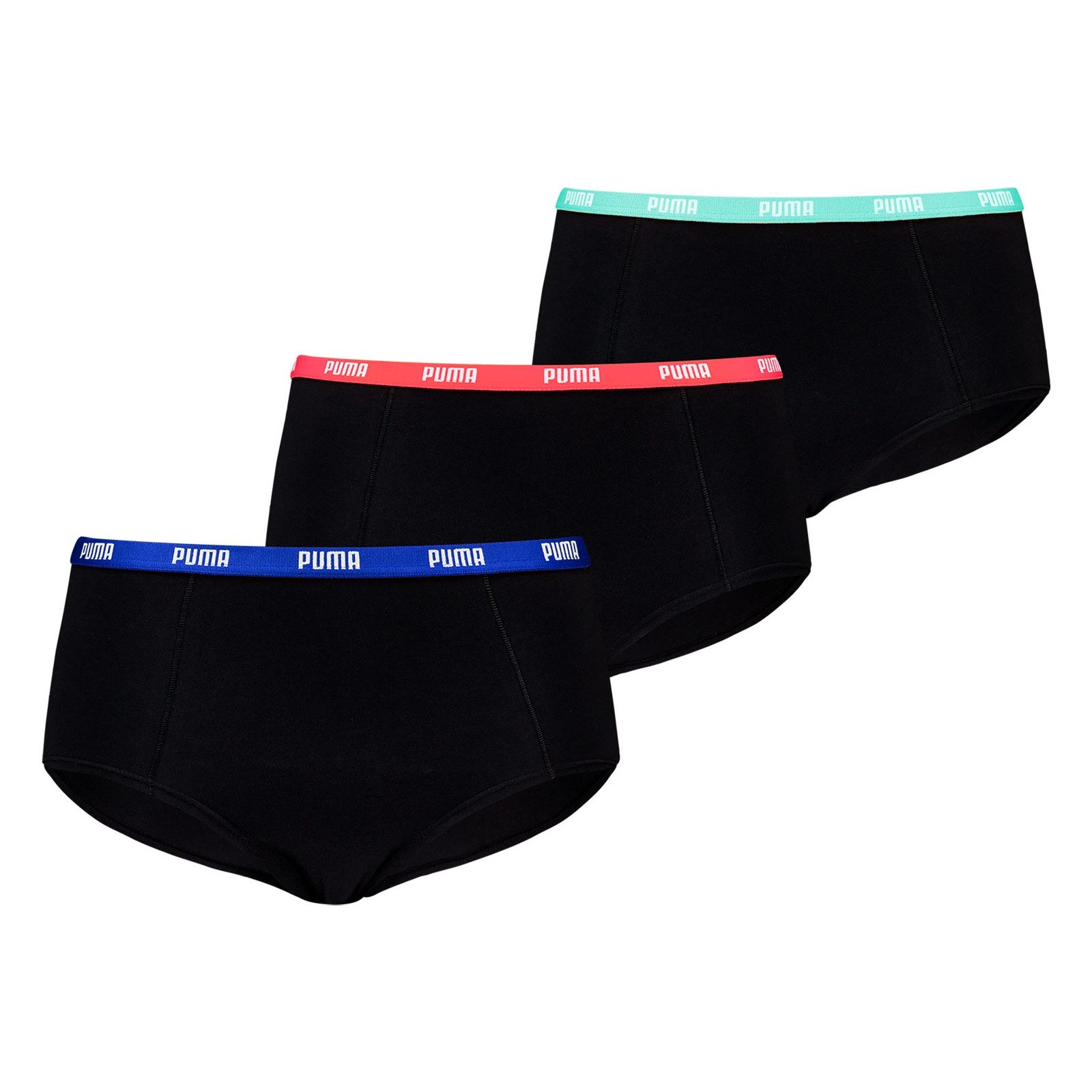 PUMA Panty Mini Shorts (3-St., 3er Pack) mit elastischem Bund günstig online kaufen