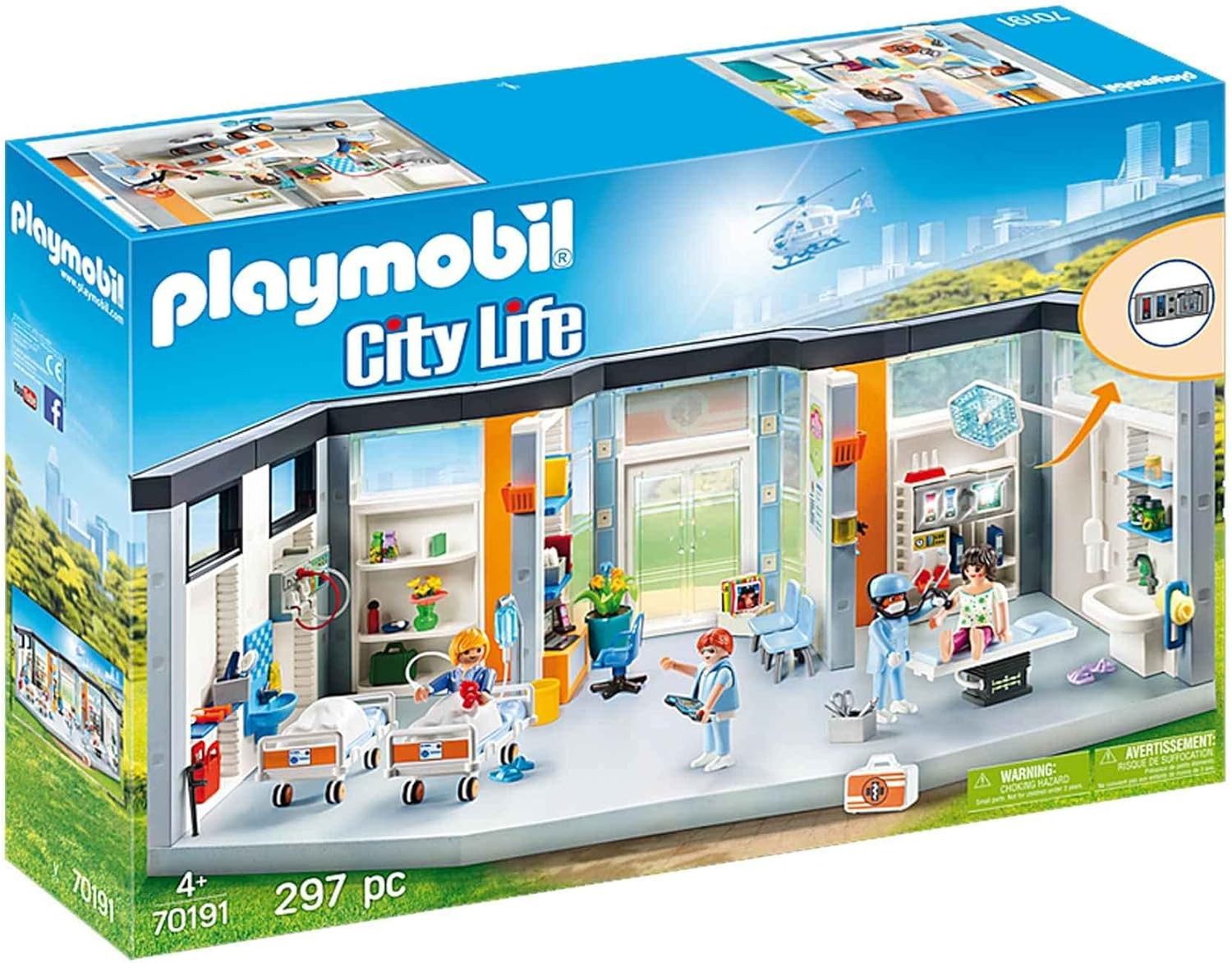 Playmobil® Spielwelt City Life 70191 Krankenhaus mit Einrichtung, (512-tlg) günstig online kaufen