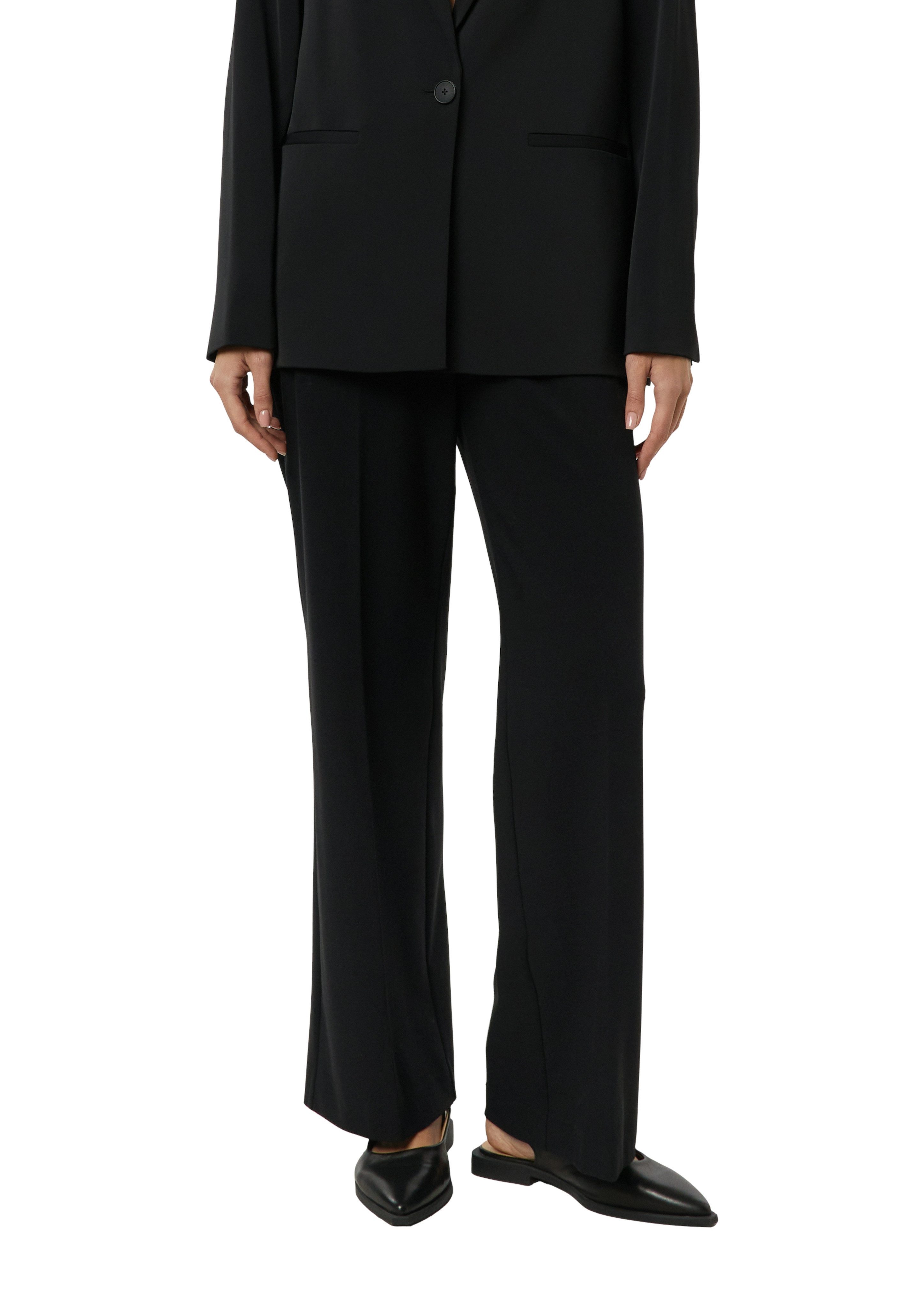 comma Bundfaltenhose mit Viskose und Stretch