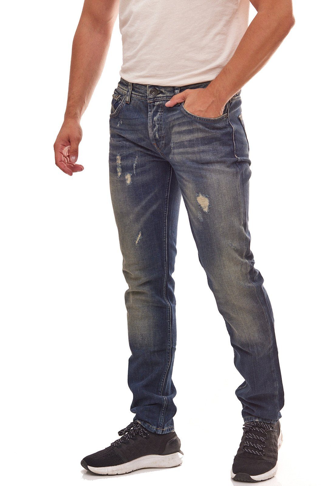 Blau SONS ONLY Avi ONLY SONS & Herren Stoffhose Jeans & Hose Regular-Fit Denim-Pants