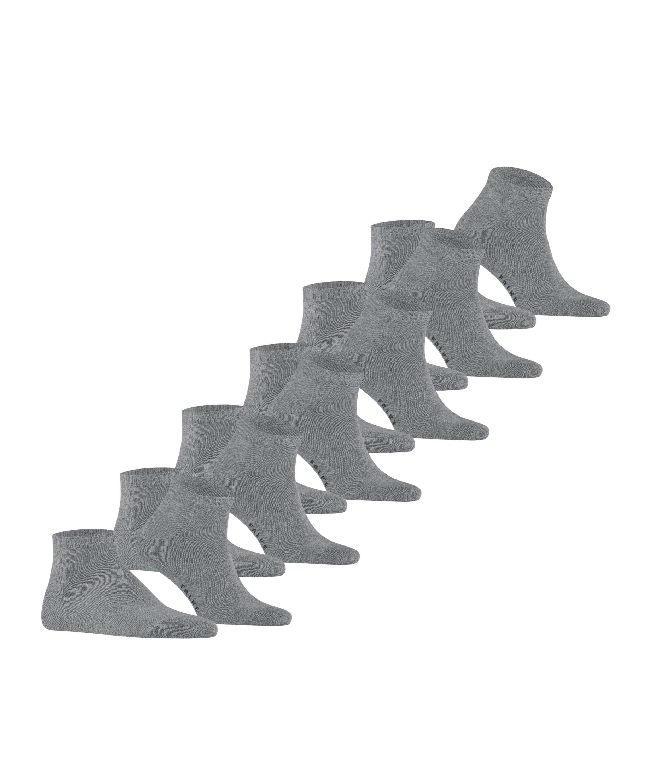 FALKE Sneakersocken Happy 6-Pack (6-Paar) light Set Baumwollsneakern Paar aus (3390) greymel. 6