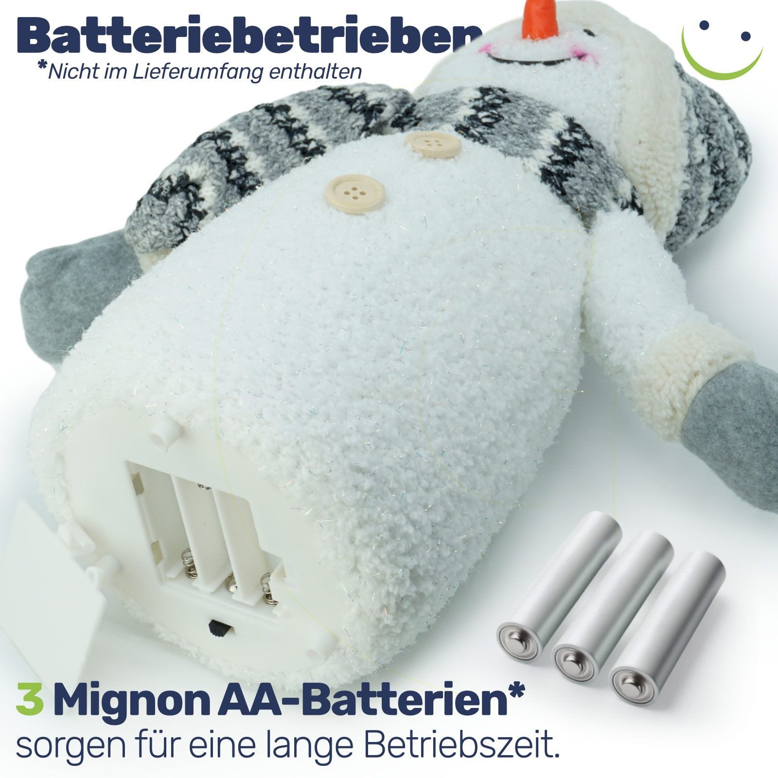 Gravidus LED-Dekofigur Deko Schneemann LED Weihnachten Figur