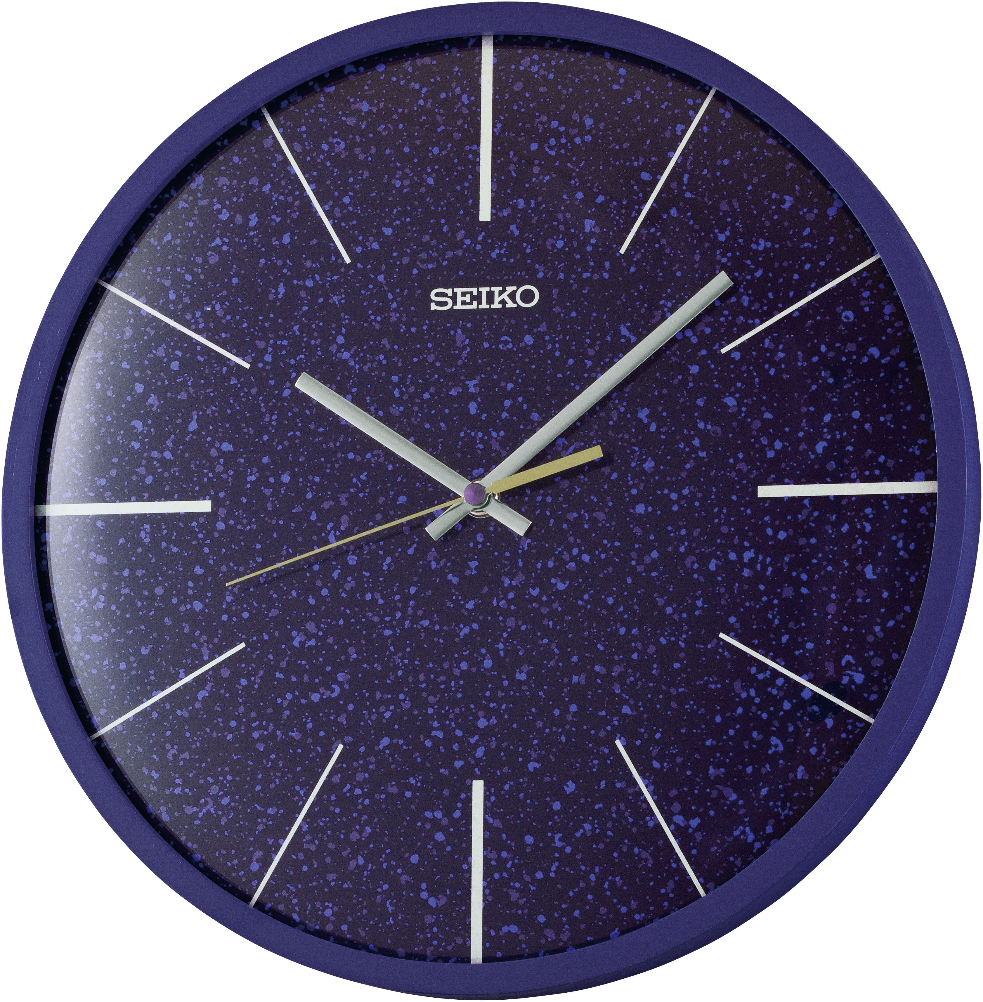 Seiko Wanduhr (Quarzuhr, durchlaufende Sekunde, Wohnzimmer, Esszimmer, Büro)