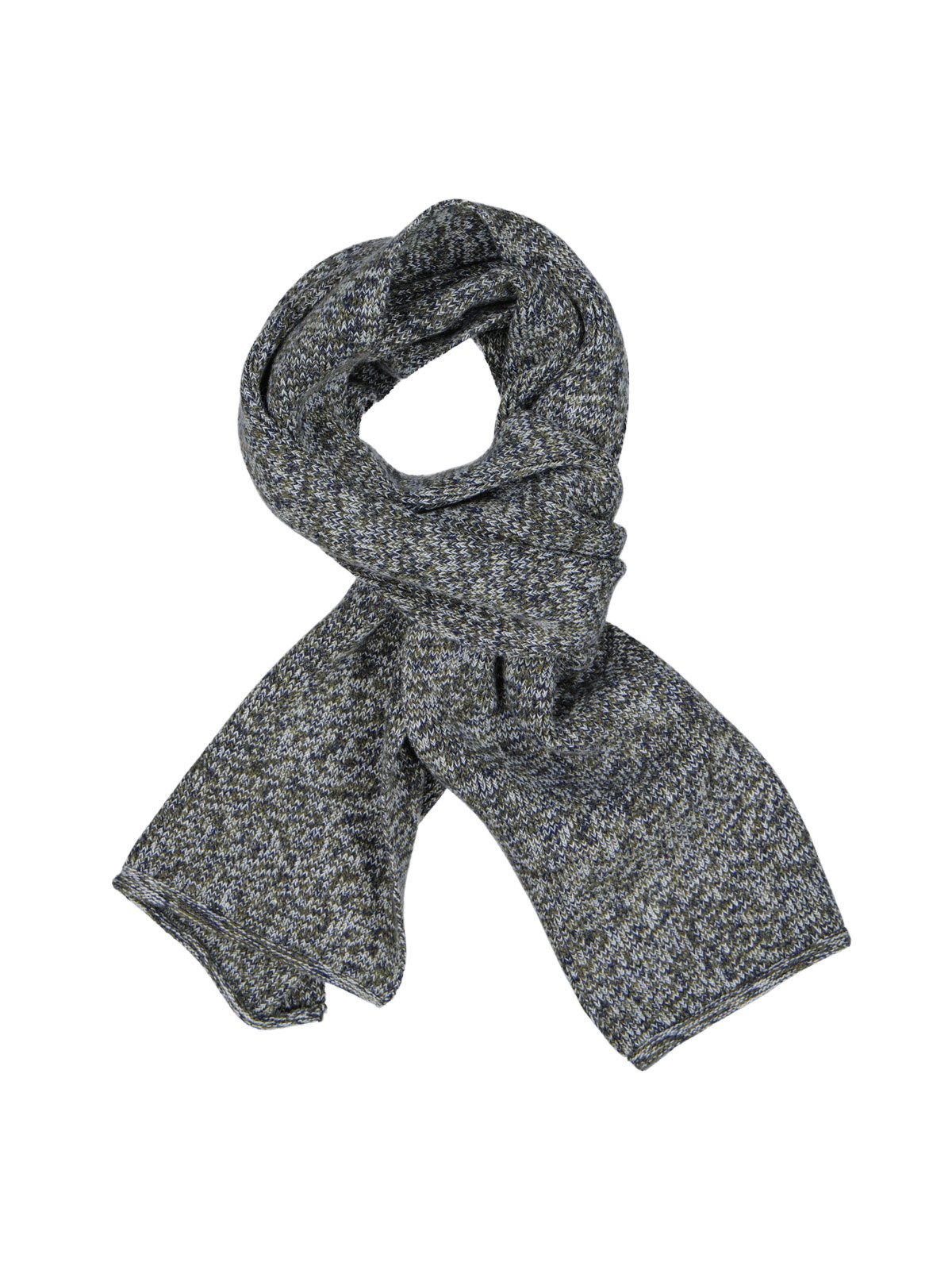 Strickschal Herren Strickschal gemustert, Oliv