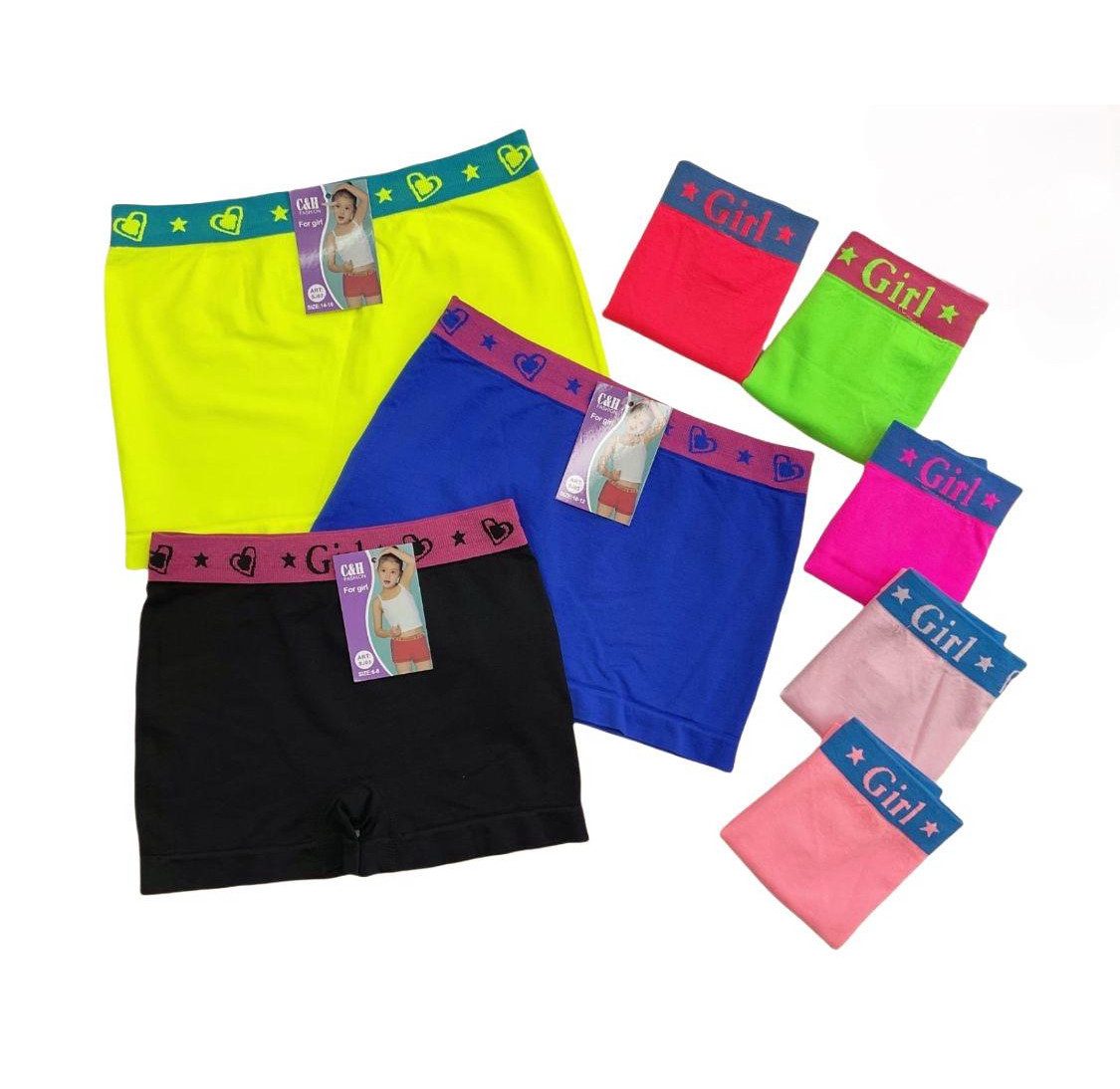 Sonderpostendiscount Panty Mädchen Panty Unterhosen 6er Pack Farbmix Modell SJ03