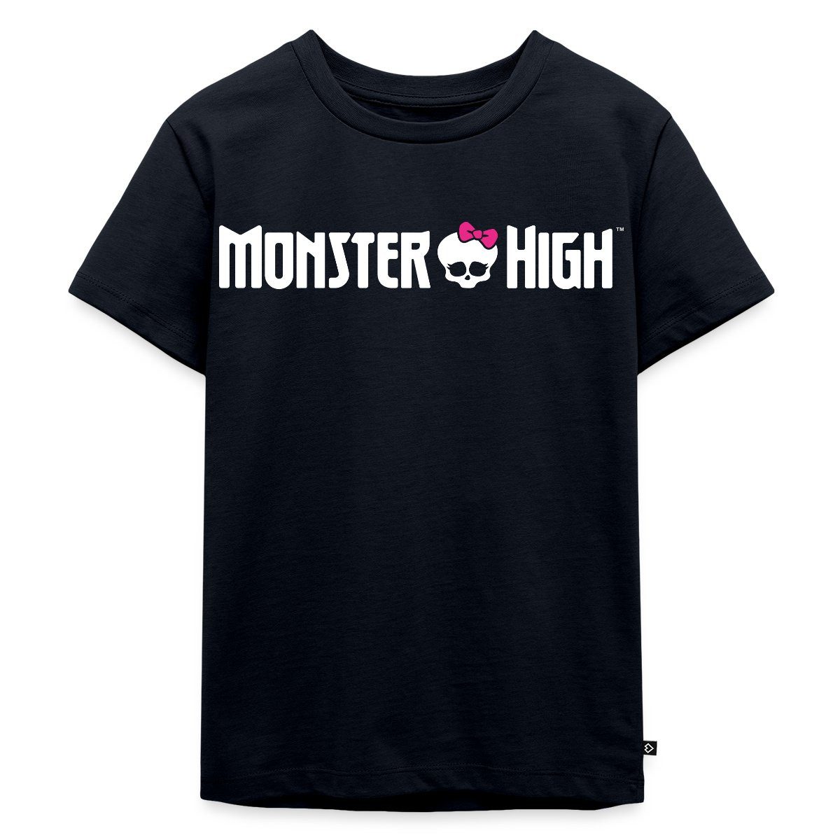 T-Shirt Monster High™ Offizielles Logo Mit Totenkopf Kinder Premium T-Shirt