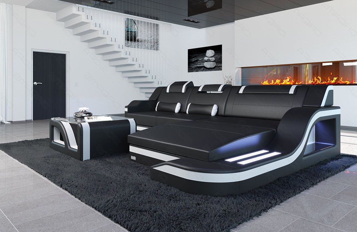 Sofa Dreams Ecksofa Ledersofa Palermo L günstig online kaufen